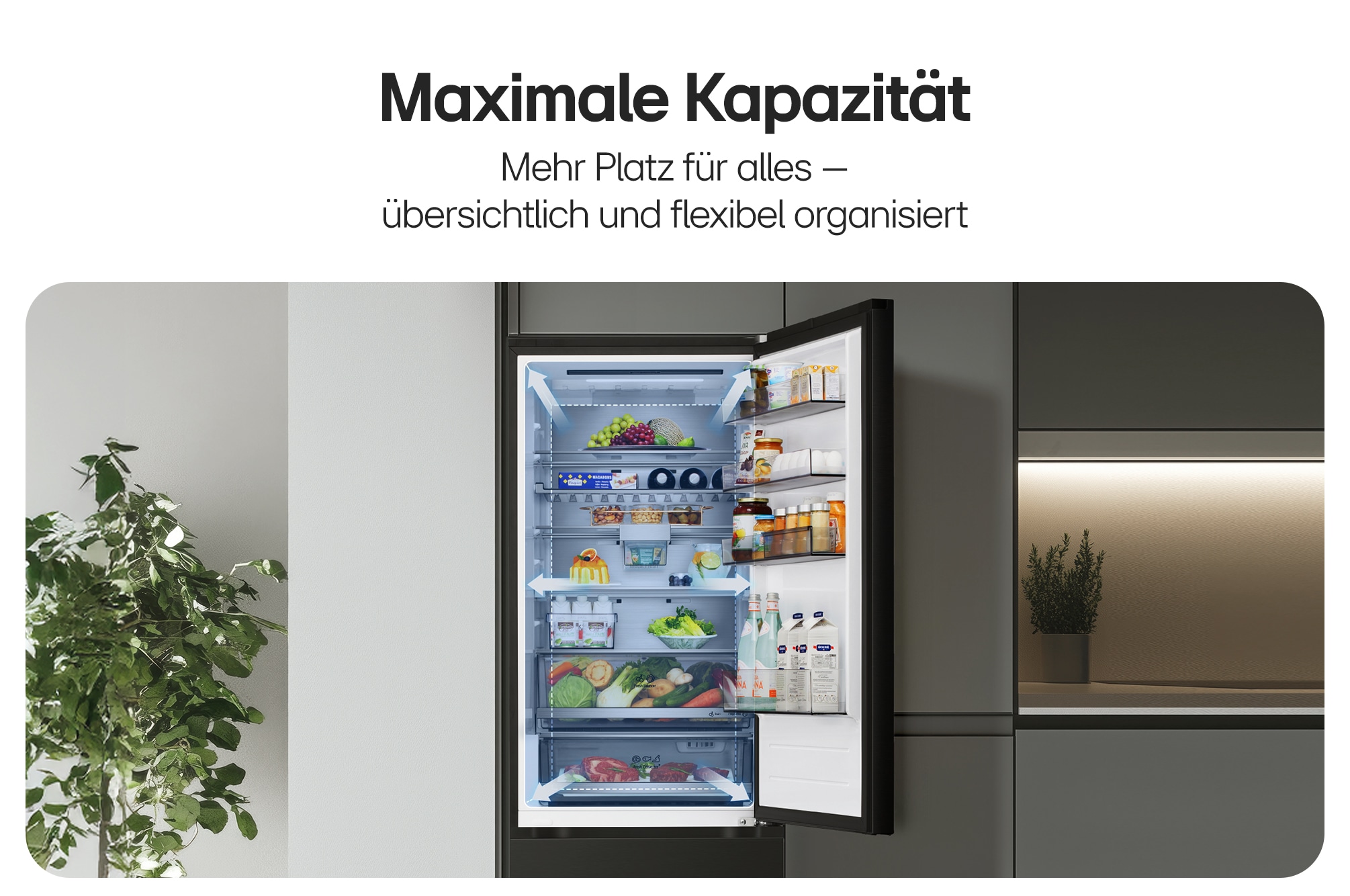 LG »GBBS726ASW« 203 cm hoch 59,5 cm breit Fit&Max: Vollintegrierbar & Maximale Ausstattung