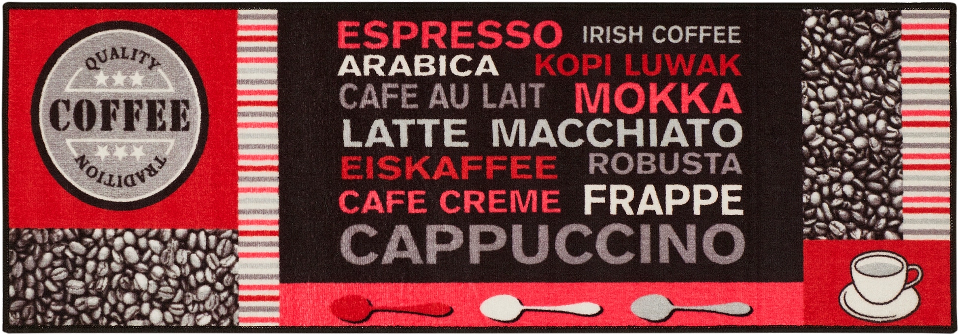 Andiamo Küchenläufer »Cafe Creme« rechteckig 4 mm Höhe Motiv Kaffee, mit Schriftzug, Größe 50x150 cm, Küche