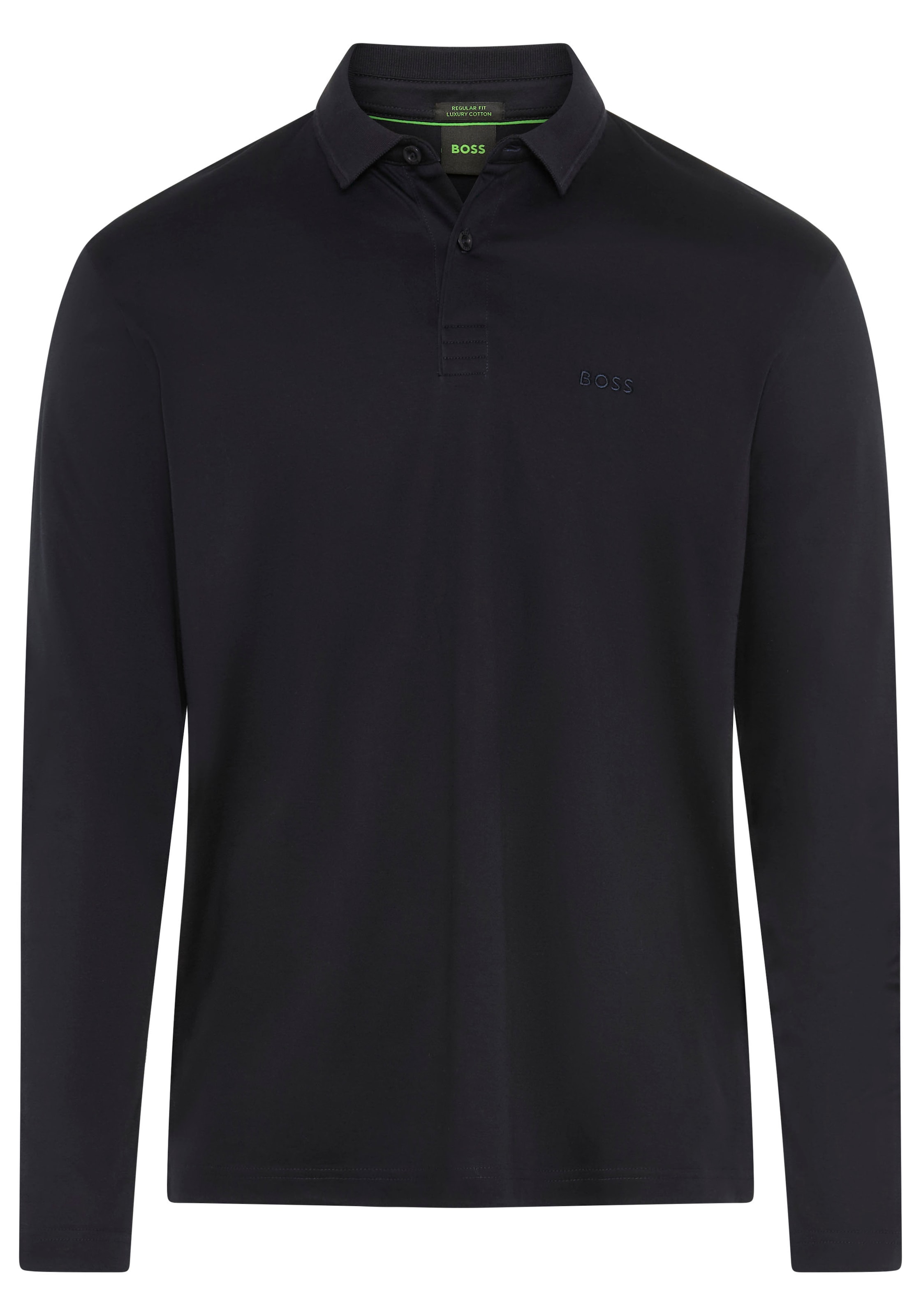 BOSS GREEN Langarm-Poloshirt »Pirol« Langarm, regular fit, Logo-Stickerei