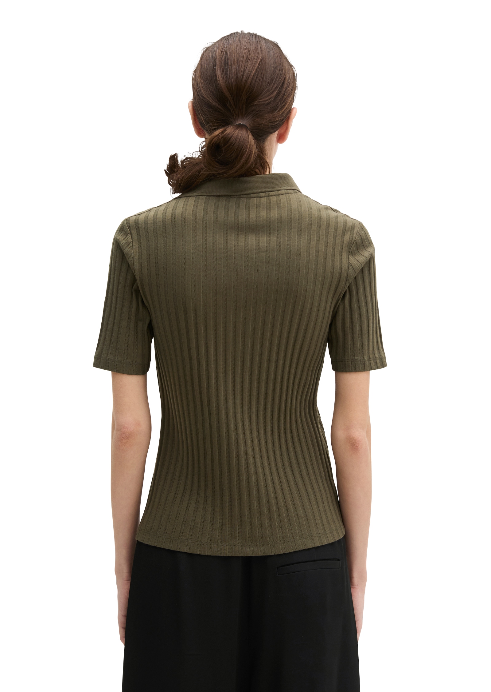 Marc O'Polo Poloshirt Pointelle slim mit TENCEL™ Modal