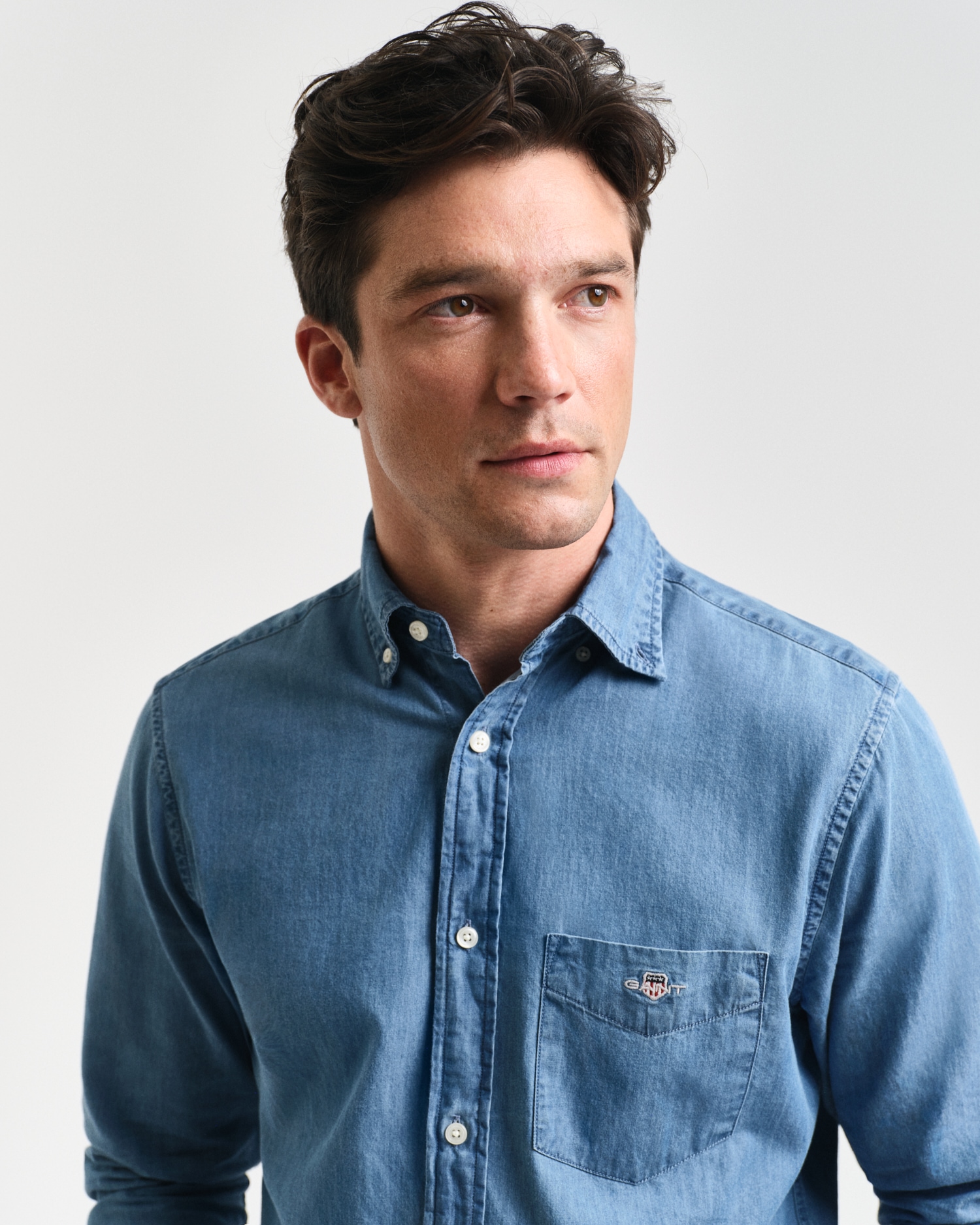 Gant Langarmhemd »Regular Fit Denimhemd Jeanshemd pflegeleicht«