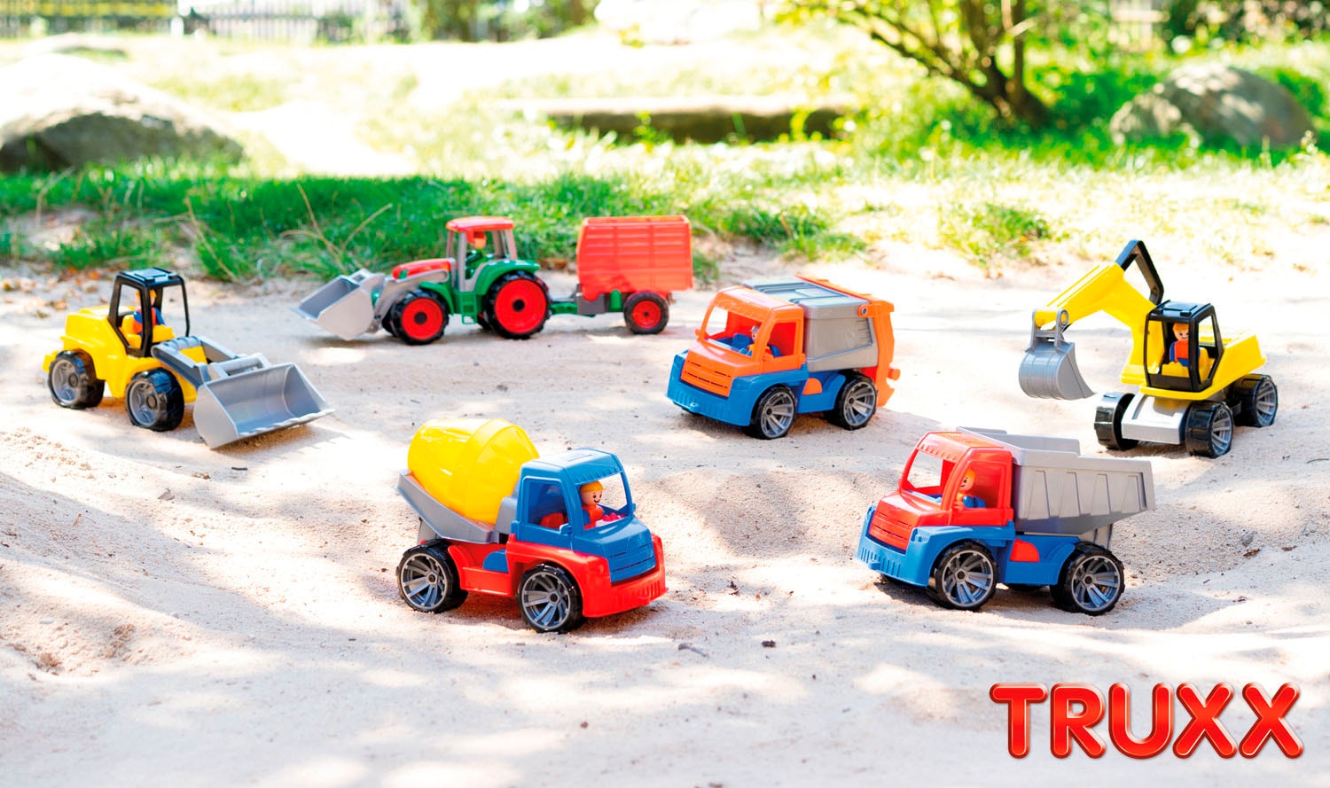 Lena® Spielzeug-Traktor »Truxx Traktor« mit Heuanhänger; inkl. Spielfigur; Made in Europe