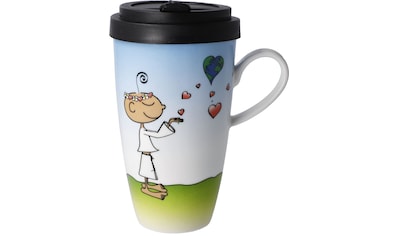Coffee-to-go-Becher »Der kleine Yogi - "Life is beautiful"«