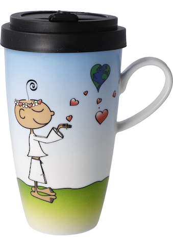 Coffee-to-go-Becher »Der kleine Yogi - "Life is beautiful"«