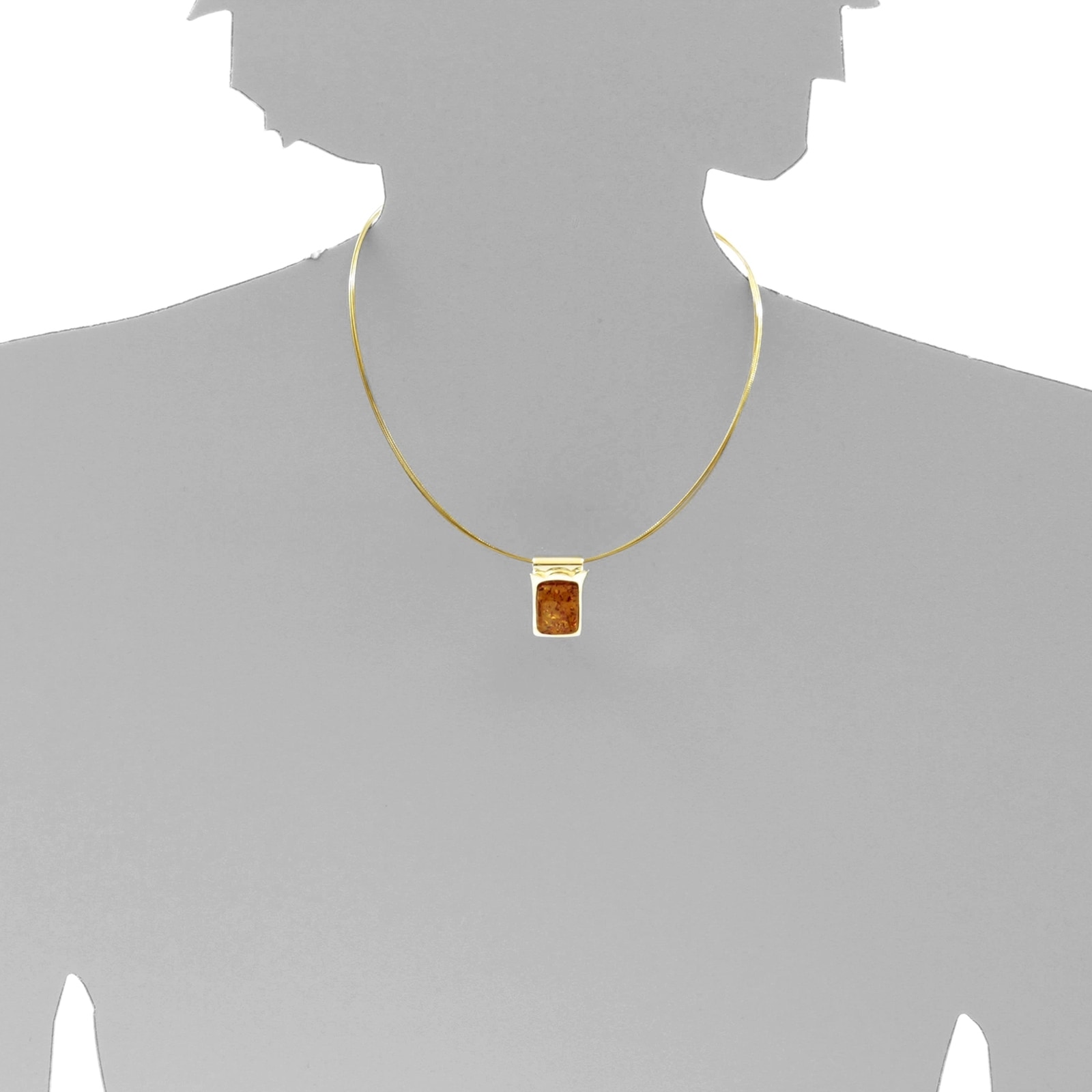 OSTSEE-SCHMUCK Kettenanhänger »- Gleiter-Vena - Gold 333/000 - Bernstein«