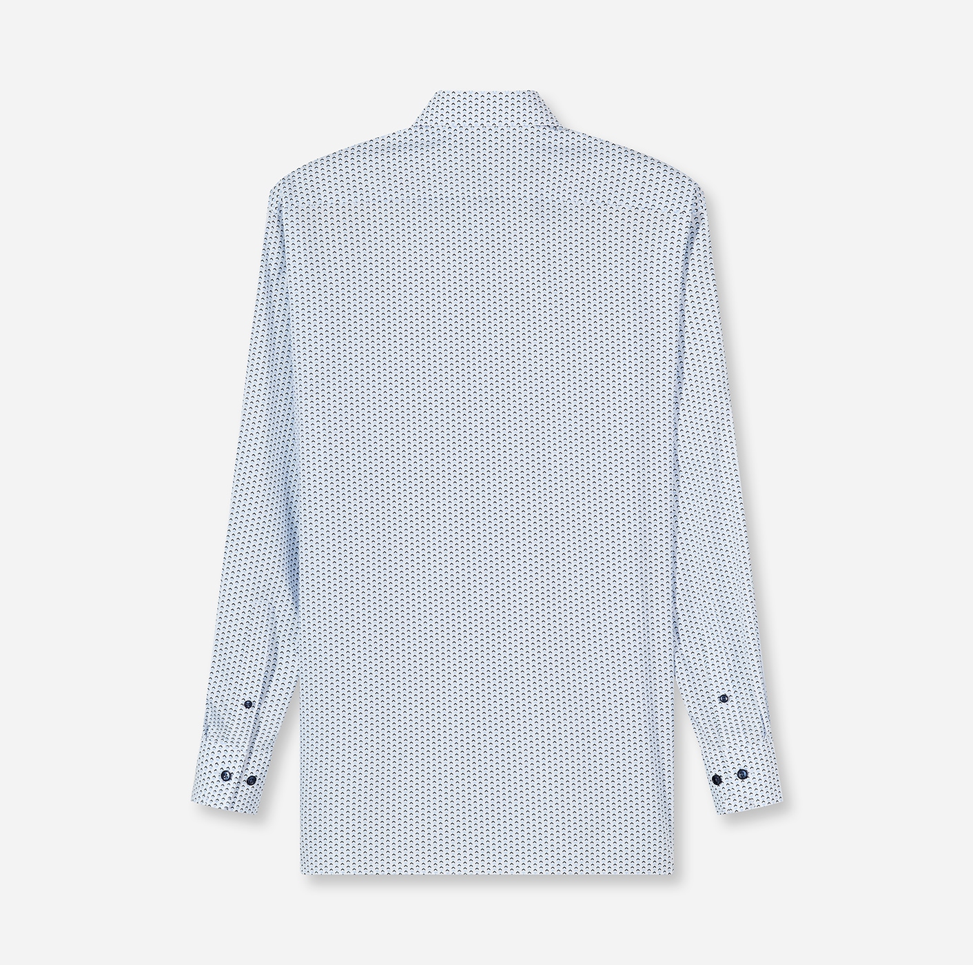 OLYMP Langarmhemd »Luxor« graphisches Muster, modern fit, Businesshemd, New-Kentkragen