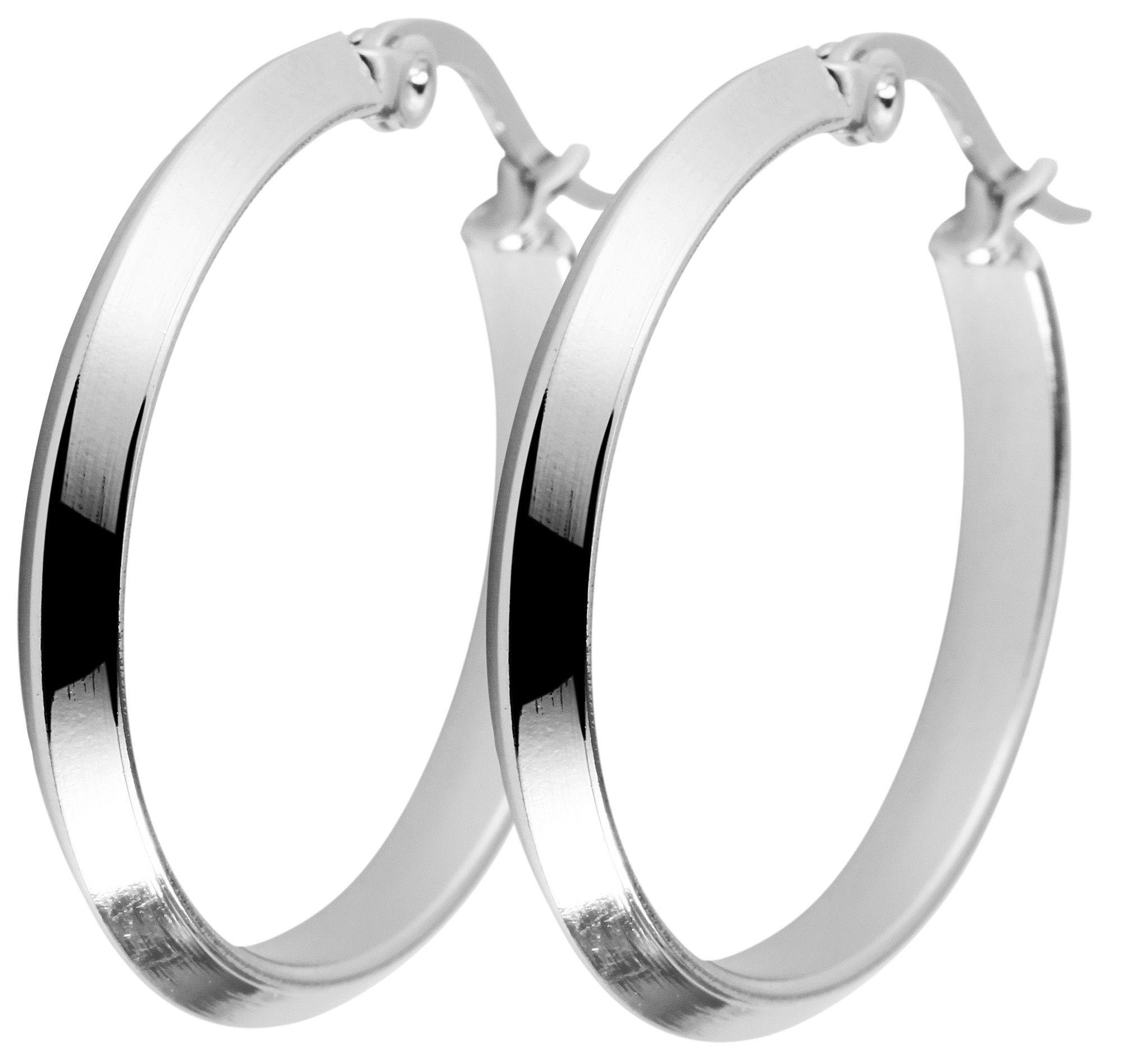 Adelia´s Paar Creolen »Damen Ohrringe ¿ Creole aus Edelstahl«