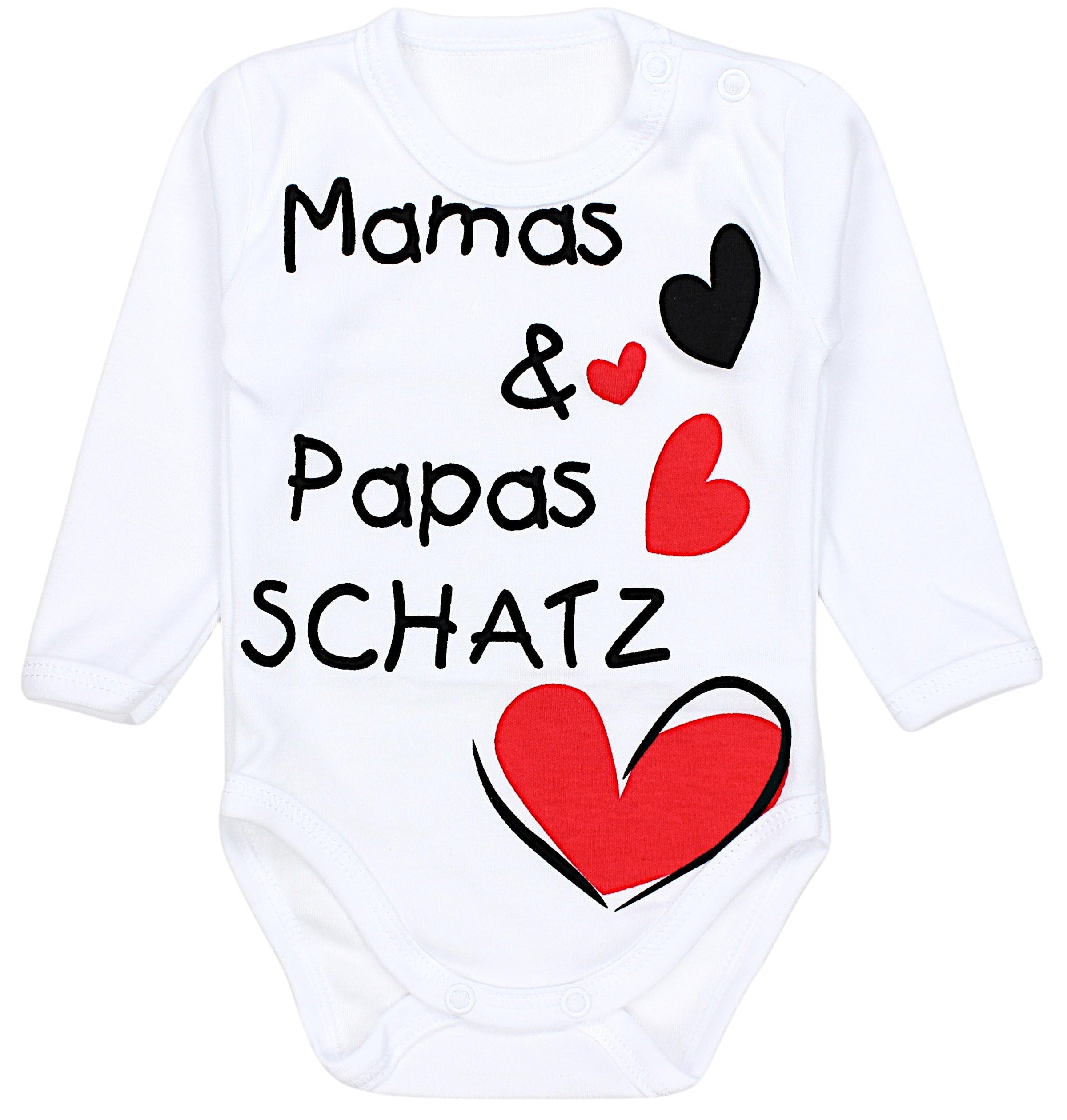 TupTam Langarmbody »Body Unisex Baby Langarm-Body mit Aufdruck 5er Set«
