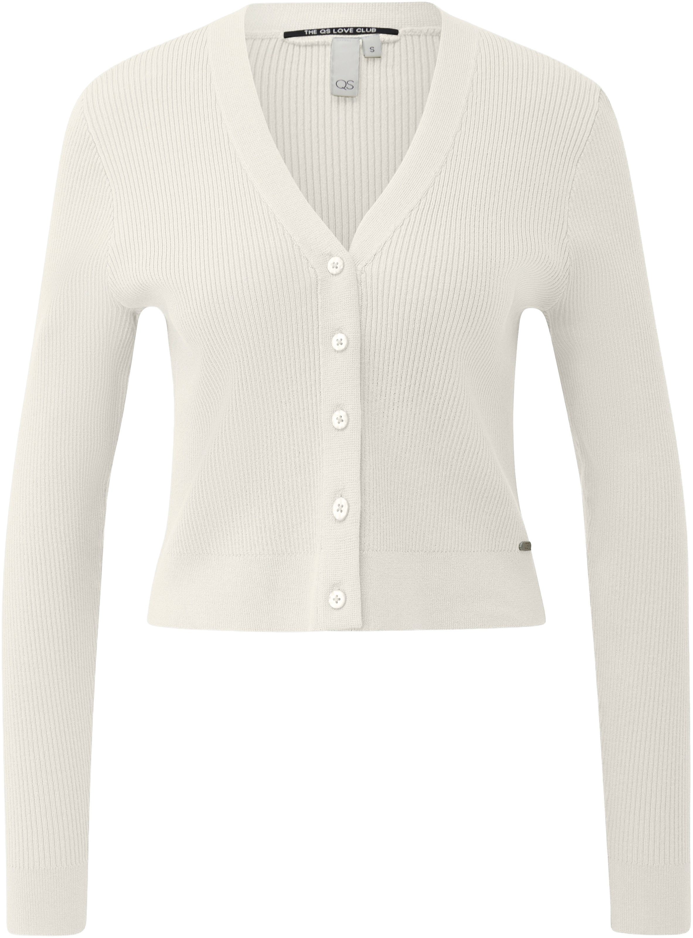 QS Strickjacke mit V-Ausschnitt