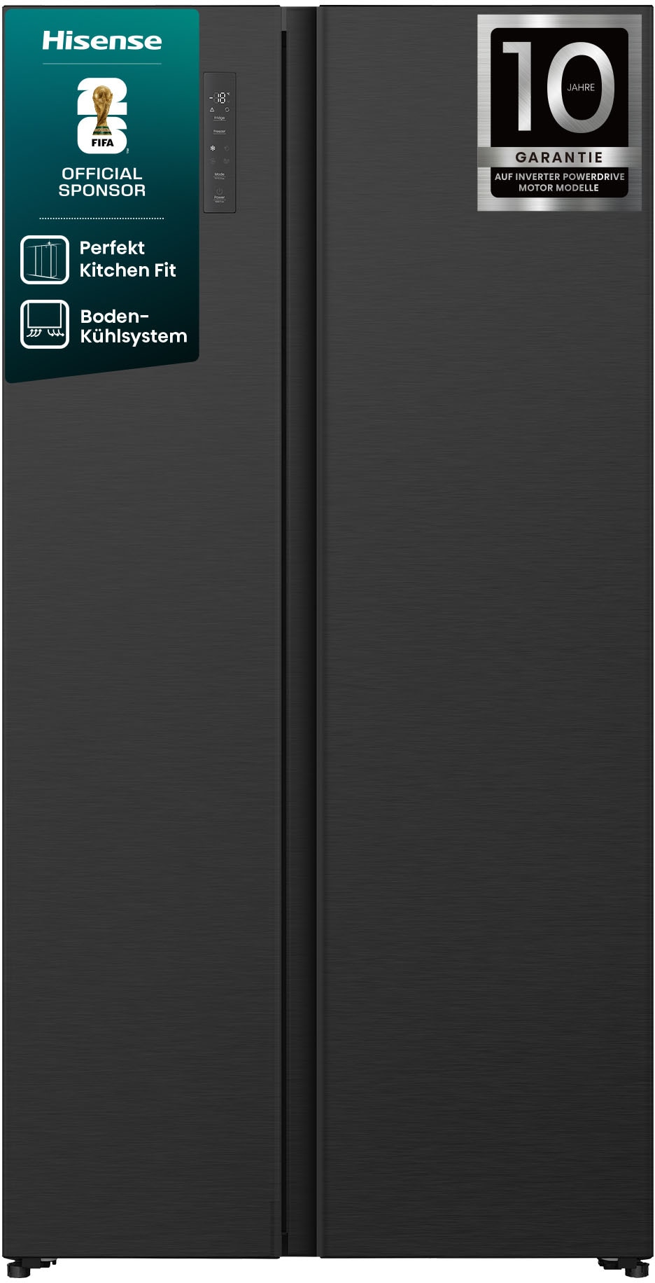Hisense Side-by-Side »RS3P538NAFE« 178,6 cm hoch 91,1 cm breit einfacher Side by Side mit Premium-Ausstattung