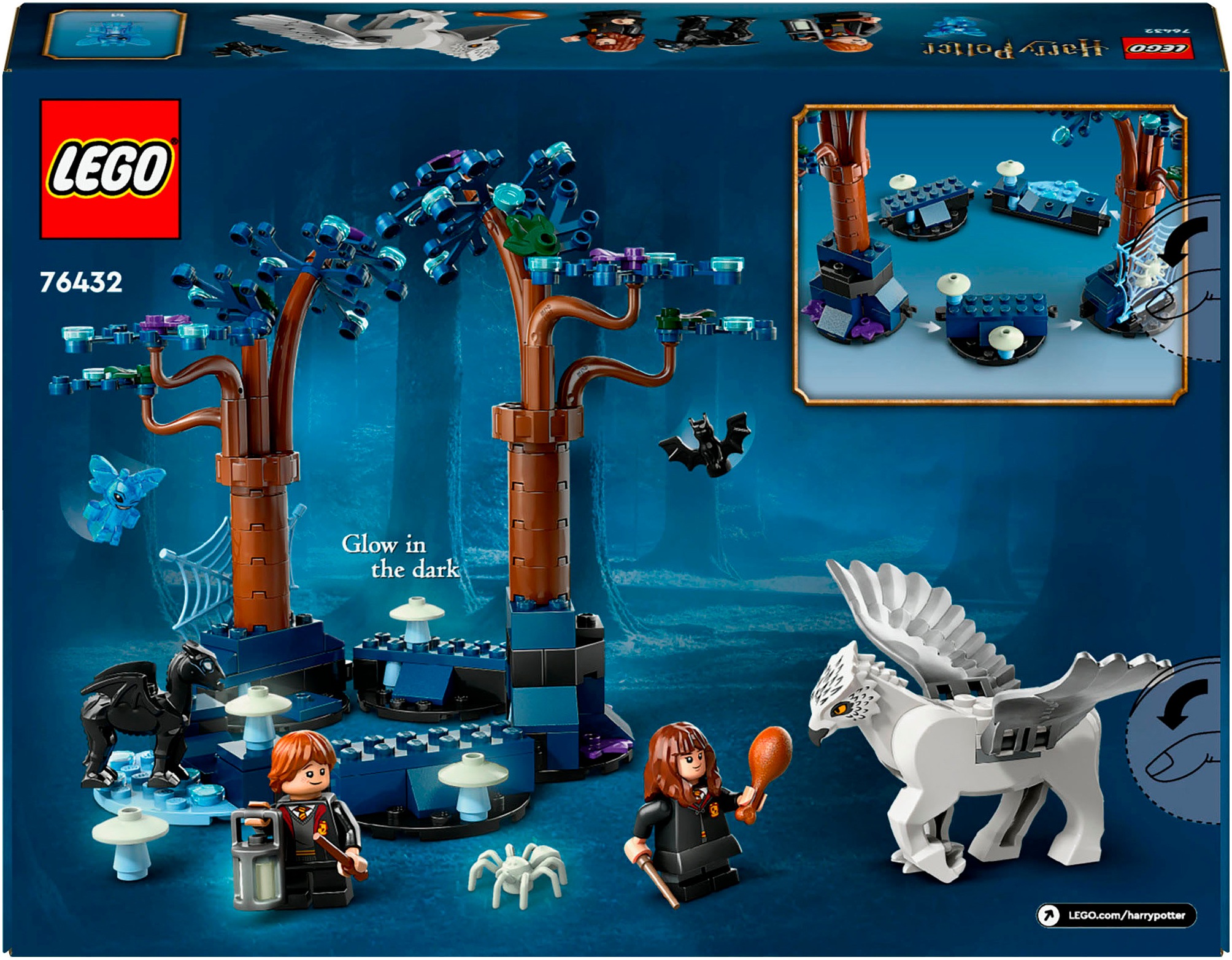 LEGO® Konstruktionsspielsteine »Der verbotene Wald™: Magische Wesen (76432), LEGO® Harry Potter™«, (172 St.), Made in Europe