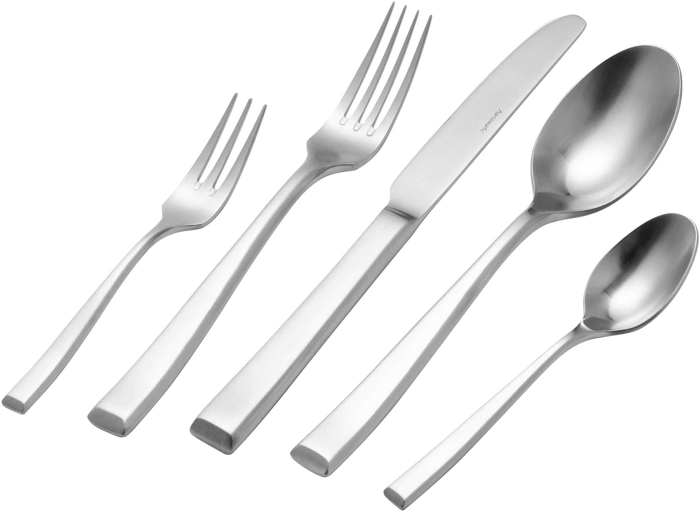 Hanseatic Besteck-Set »PREMIUM«, (Set, 30 tlg.), verstärktes Material und trapezförmiges Design am Griffende