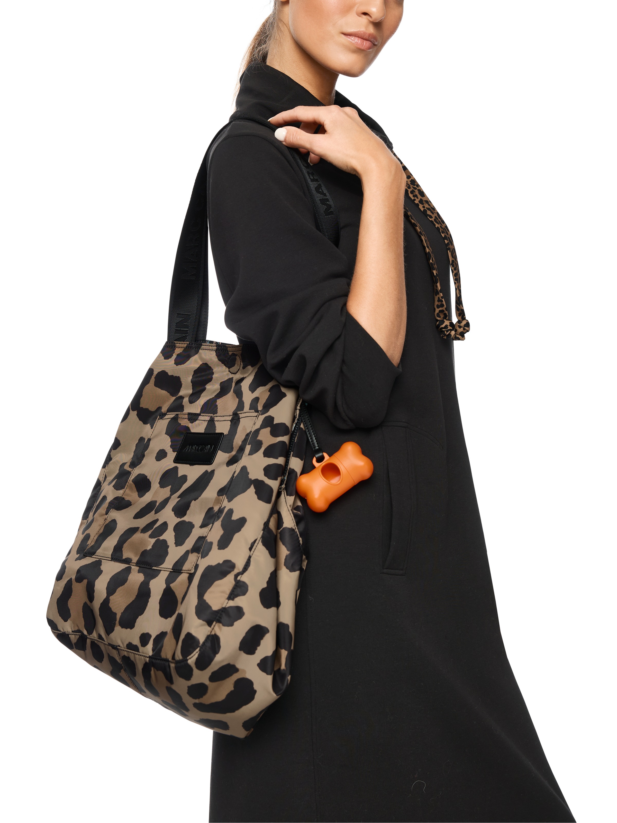 Marc Cain Shopper »Sports Dodgy Dogs«, Handtasche, Schultertasche mit Leo-Muster