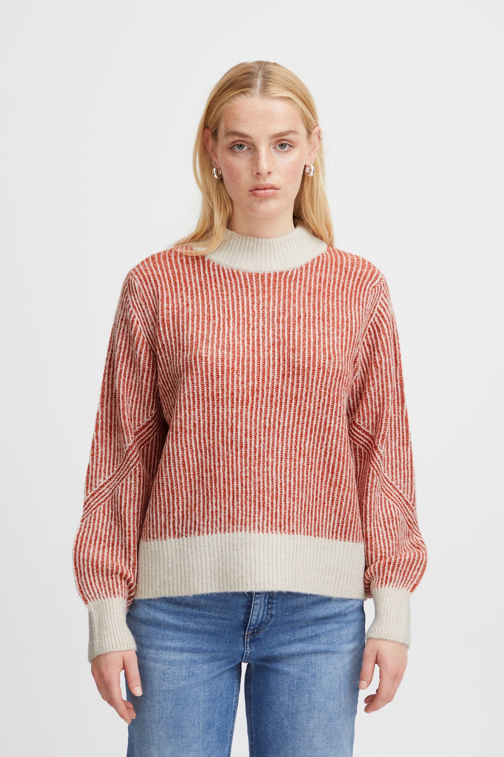 Ichi Strickfleece-Pullover »Strickpullover IHKamara«