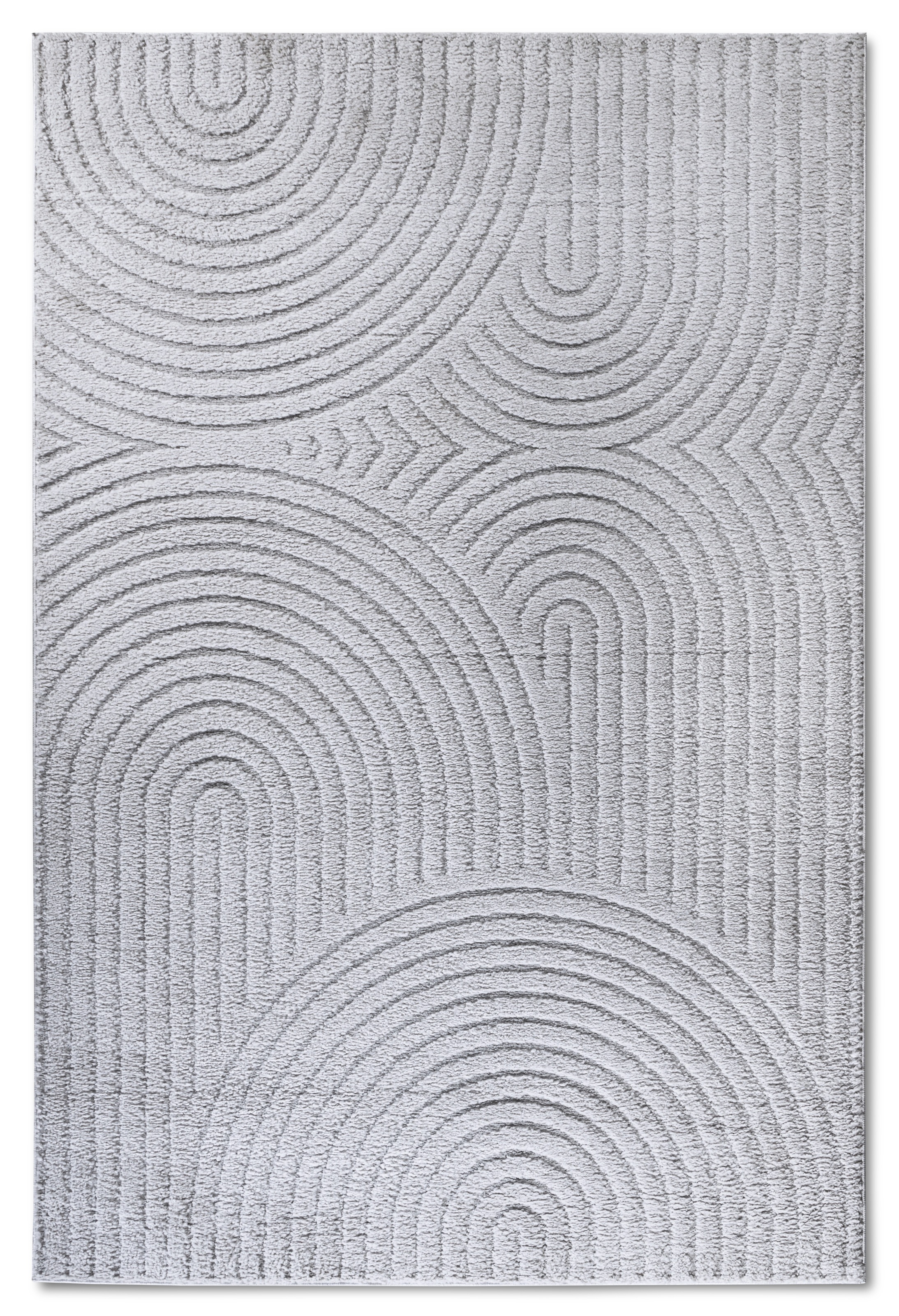 ELLE DECORATION Designteppich »Cosy Panglao, auch als Rundteppich erhältlich«, rechteckig, 14 mm Höhe, uni Kurzflor, Hoch Tief Struktur, modern, Skandi, Boho, Wohnzimmer