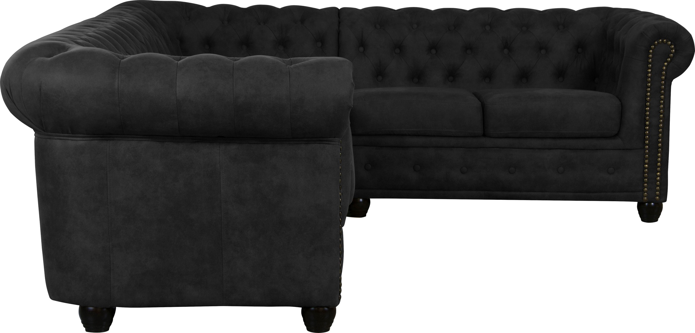 Home affaire Chesterfield-Sofa »Rysum L-Form« Chesterfield-Optik , langer Schenkel links oder rechts