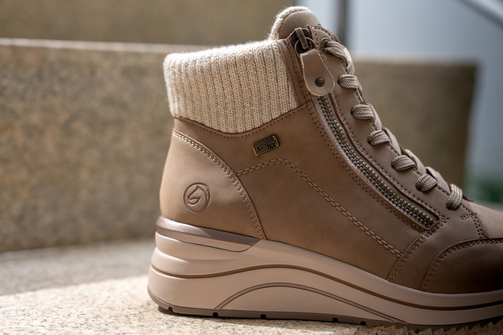 Remonte Keilstiefelette  Keilboots, Schnürstiefelette mit wasserabweisender TEX-Membrane