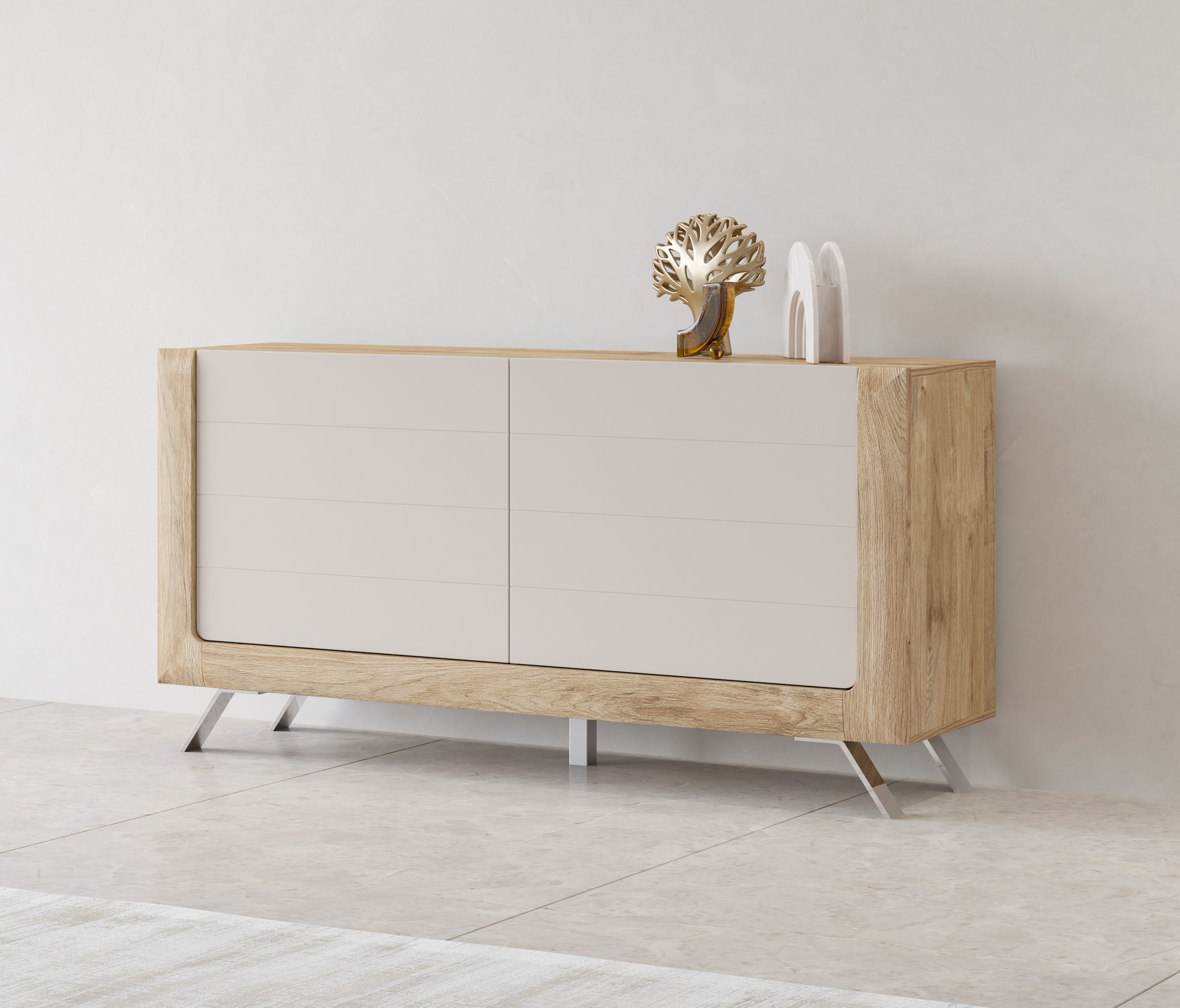 Leonique Sideboard »Kasai«, Breite 160,5 cm, mit 2 Türen bei OTTO