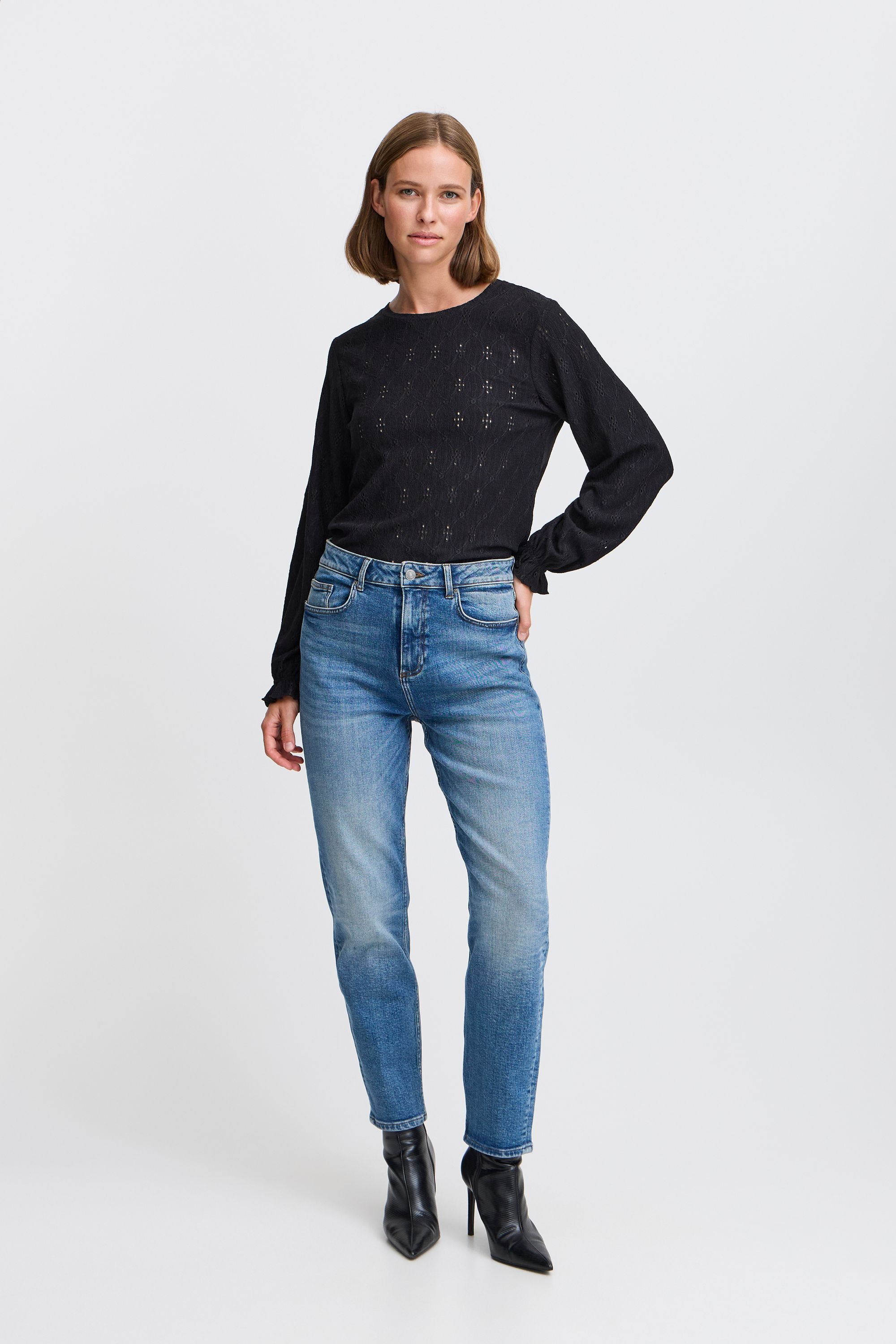 b.young Langarmbluse »Langarmbluse BYSILVA ONECK BLOUSE«