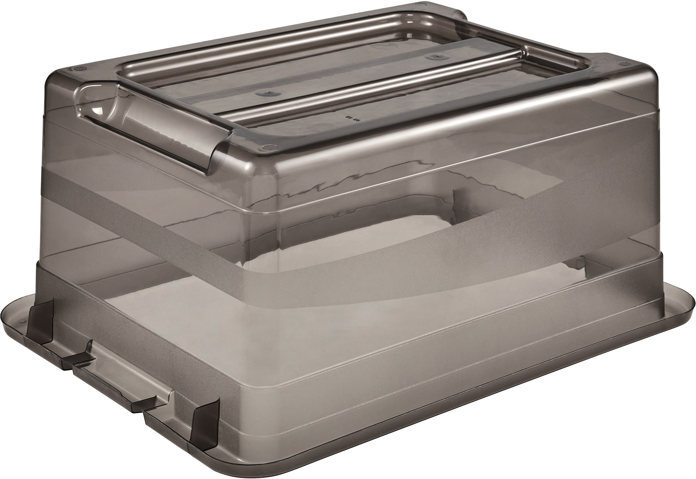 keeeper Aufbewahrungsbox »Cornelia, 4er Set, 12 L, 39,5 x 29,5 x 17,5 cm« durch Clips verschließbar, Griffe am Boden