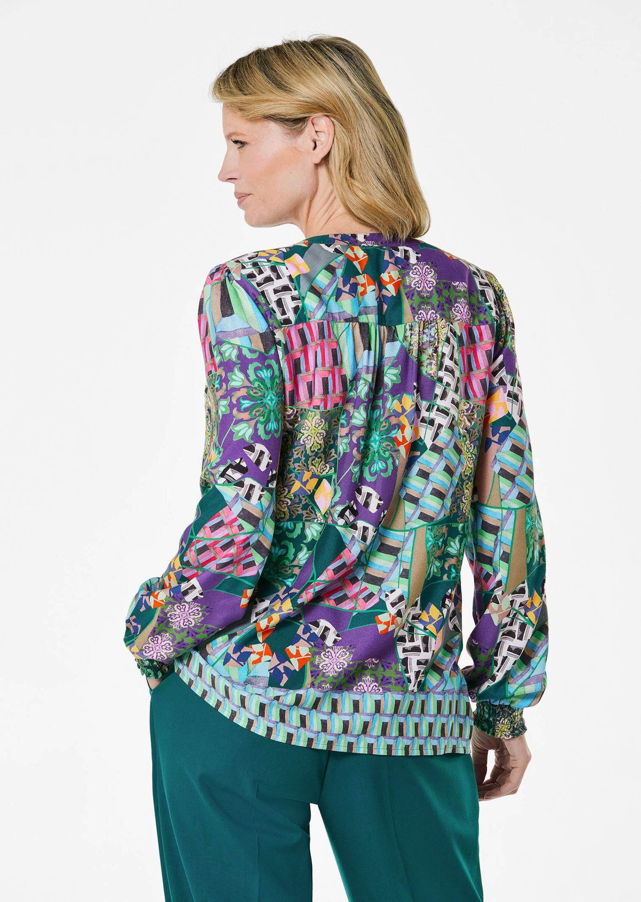 GOLDNER Klassische Bluse »Kurzgröße Druckbluse«