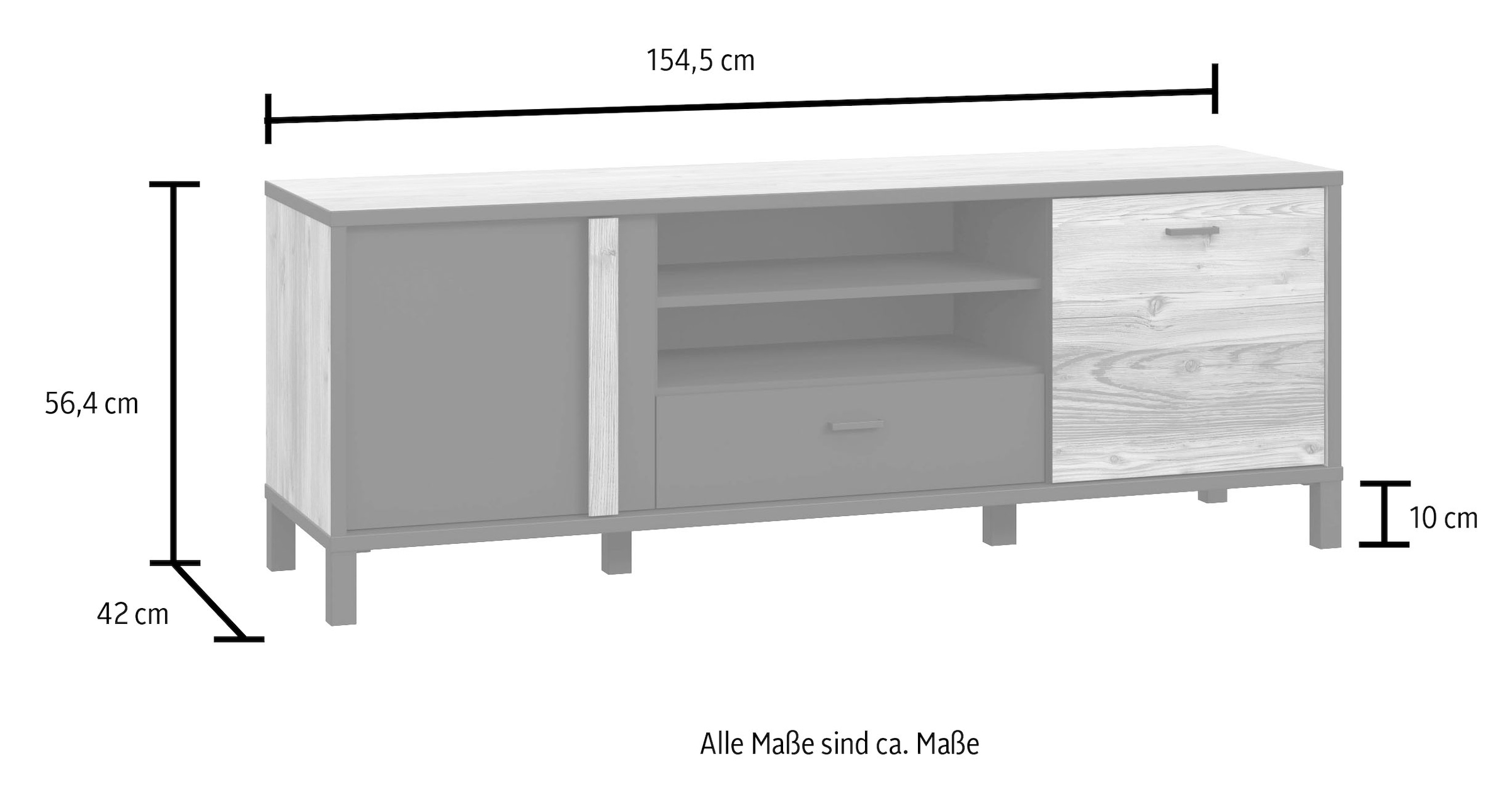 FORTE TV-Board »Hayato«, Breite ca. 154 cm bestellen im OTTO Online Shop | TV-Schränke