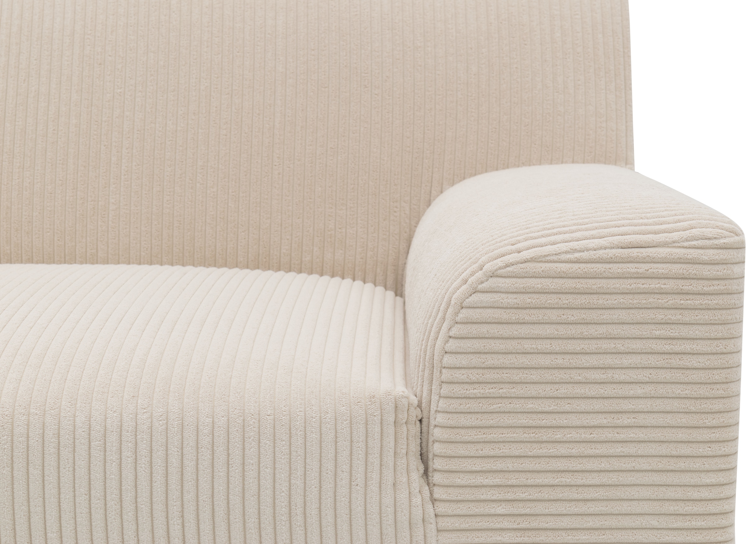 DOMO collection Ecksofa »Turah 2, L-Form, Cord oder Luxus-Microfaser, komfortabler Federkern«, B/T/H: 241/146/79 cm, incl. Zierkissen, wahlweise mit Bettfunktion