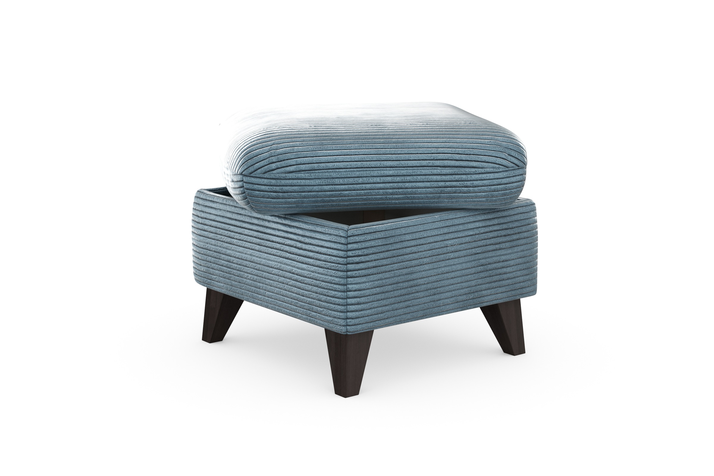 Home affaire Polsterhocker »Trelleborg« Cord-Bezug, mit Staufach, inkl. Federkern-Polsterung