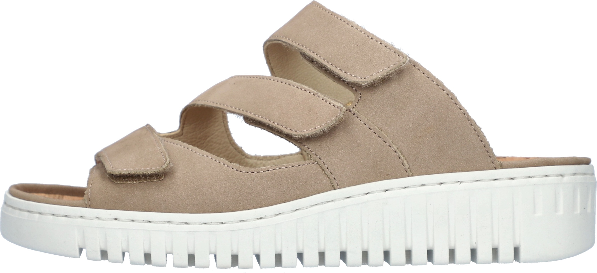 Waldläufer Pantolette »H-WILLOW«  Sommerschuh, Hausschuh, Keilabsatz, mit Korkfußbett, H-Weite