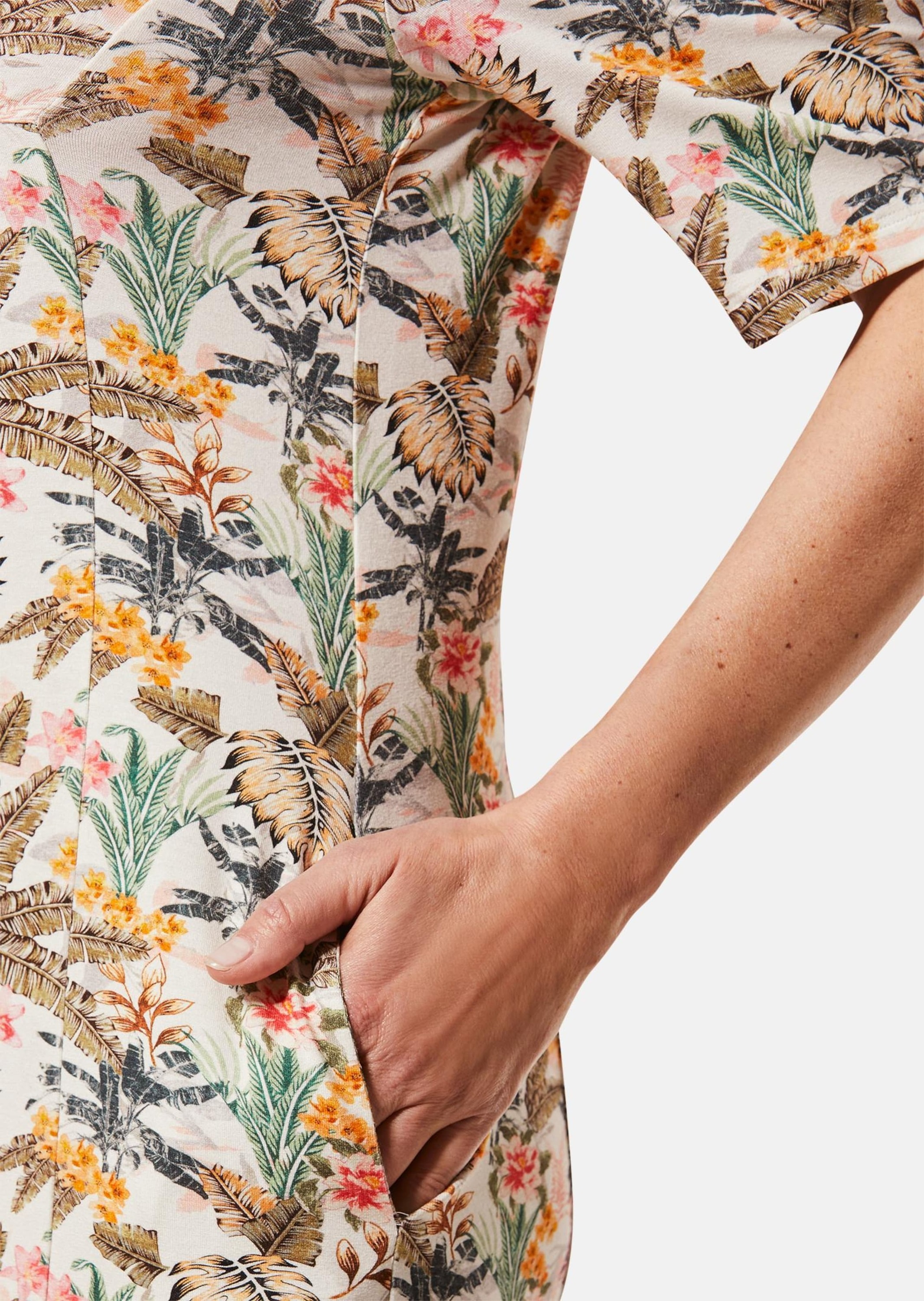 GOLDNER Druckkleid »Elastisches Jerseykleid mit modischem Druck«