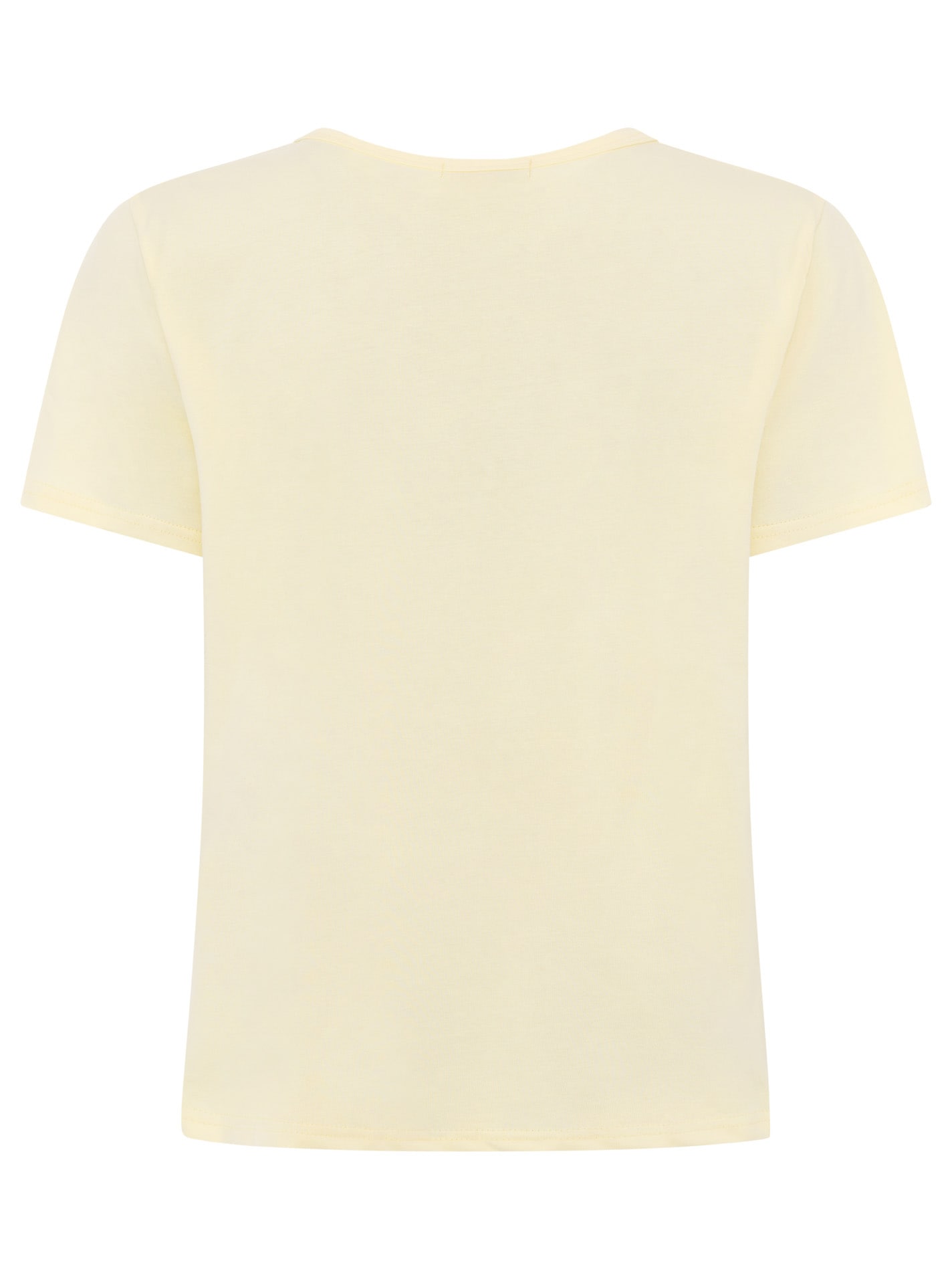 Zwillingsherz T-Shirt »"Smile"« Farbenfrohe runde Stickerei, Rundhals, kurzarm