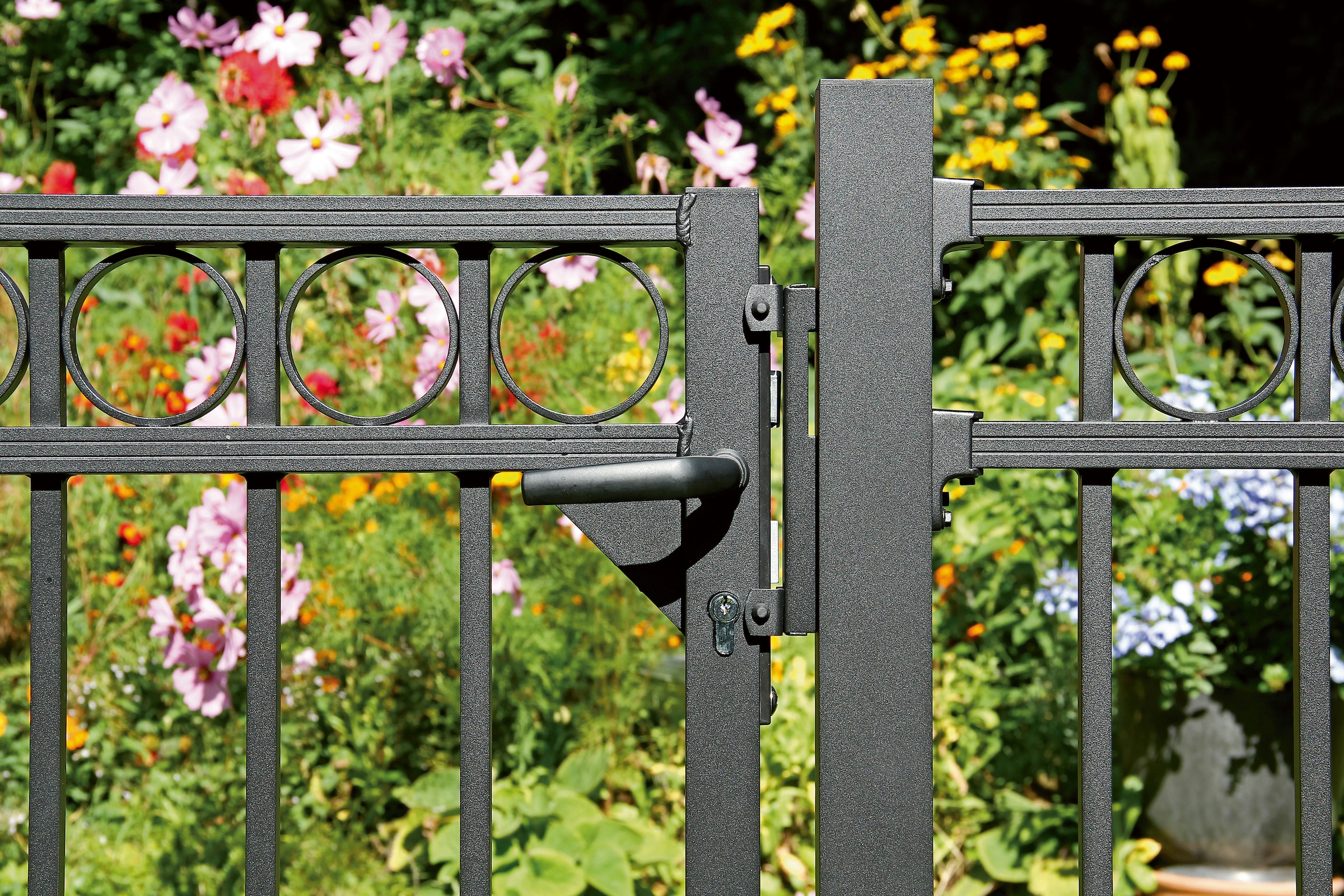 Alberts Zaundoppeltür »Circle« Breite: 300 cm, Höhe: 100 und 120 cm