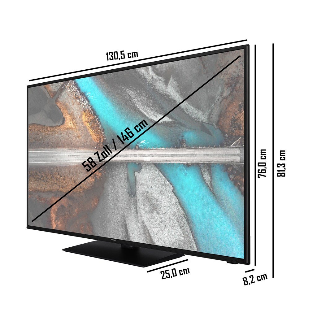 Hitachi LED-Fernseher »U58K5300«, 146 cm/58 Zoll, 4K Ultra HD, Smart-TV