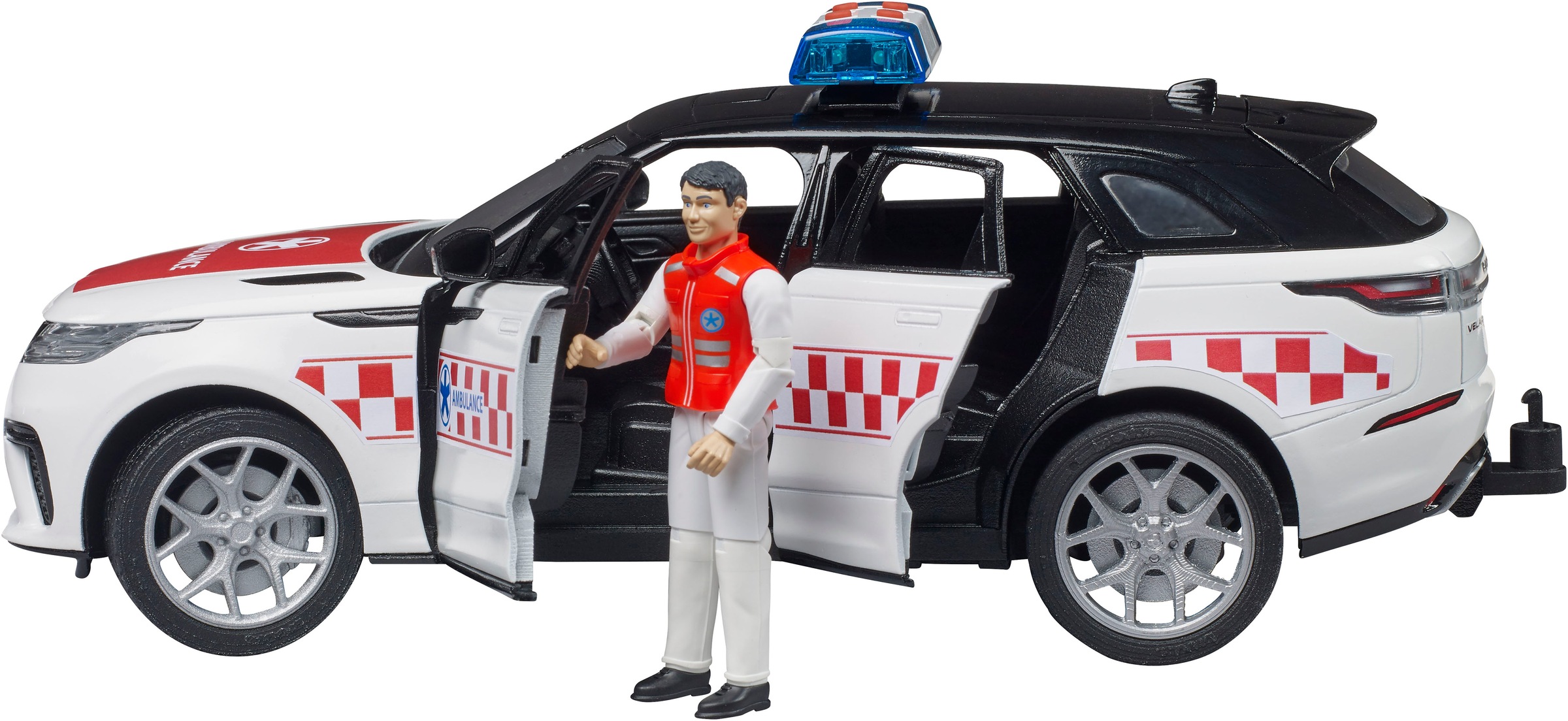 Bruder® Spielzeug-Auto »Range Rover Velars Notarzt 1:16 mit Notarztfigur (02885)« Mit Licht und Sound; Made in Europe