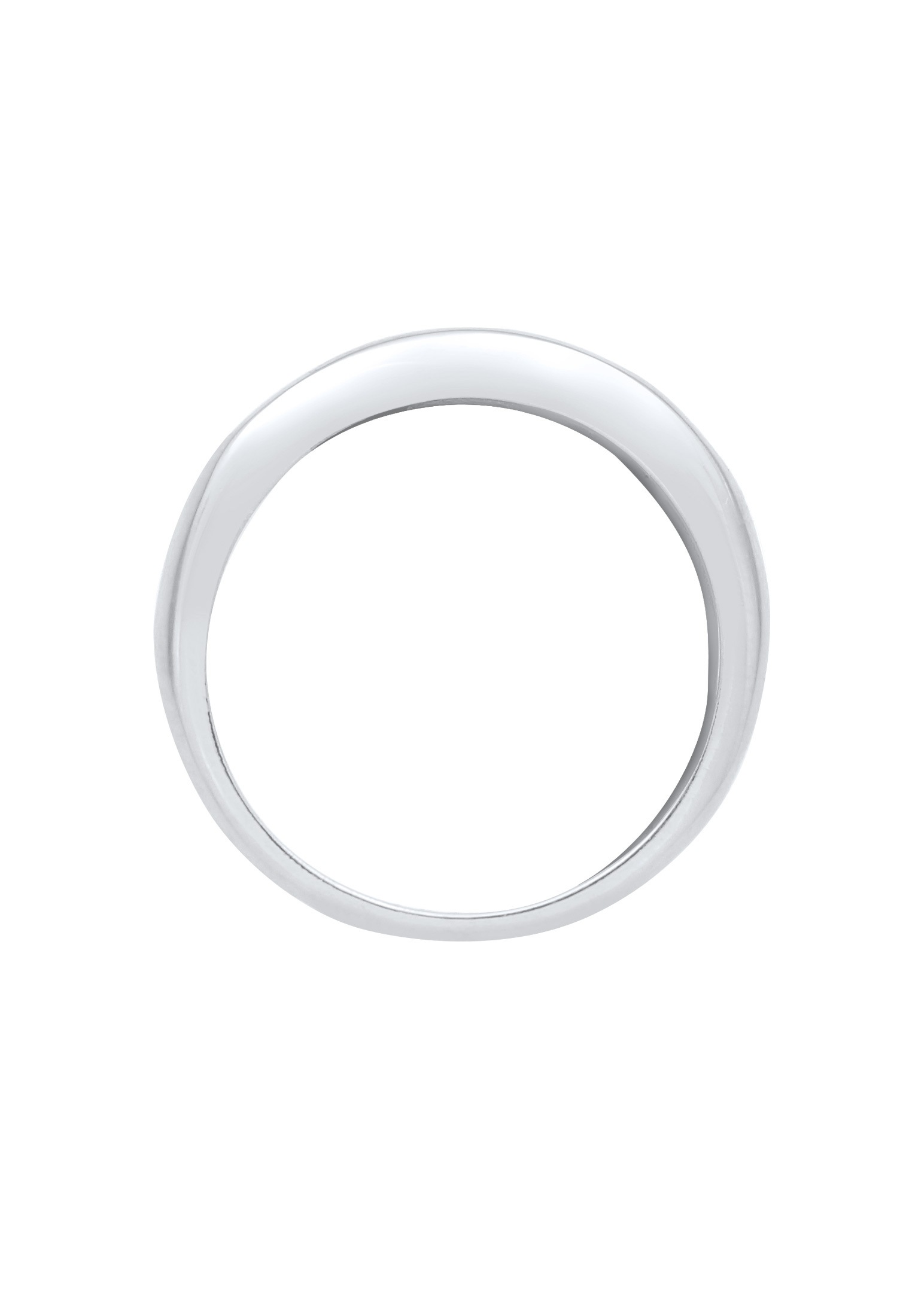 Elli Silberring »Ring Zirkonia Funkelnd Rechteck 925 Silber«