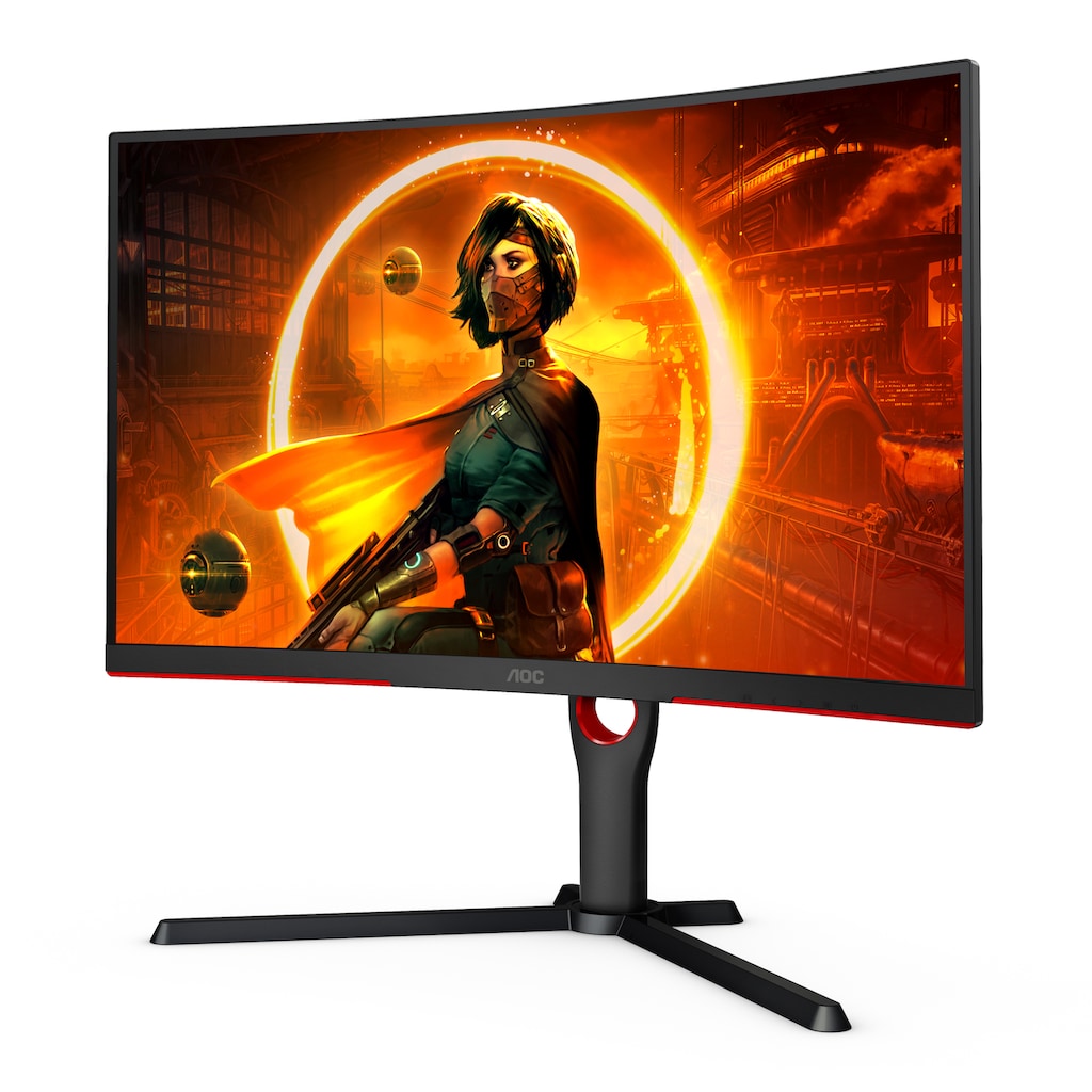 AOC Curved-Gaming-Monitor »CQ27G3SU/BK«, 68,6 cm/27 Zoll, 2560 x 1440 px, QHD, 1 ms Reaktionszeit, 165 Hz