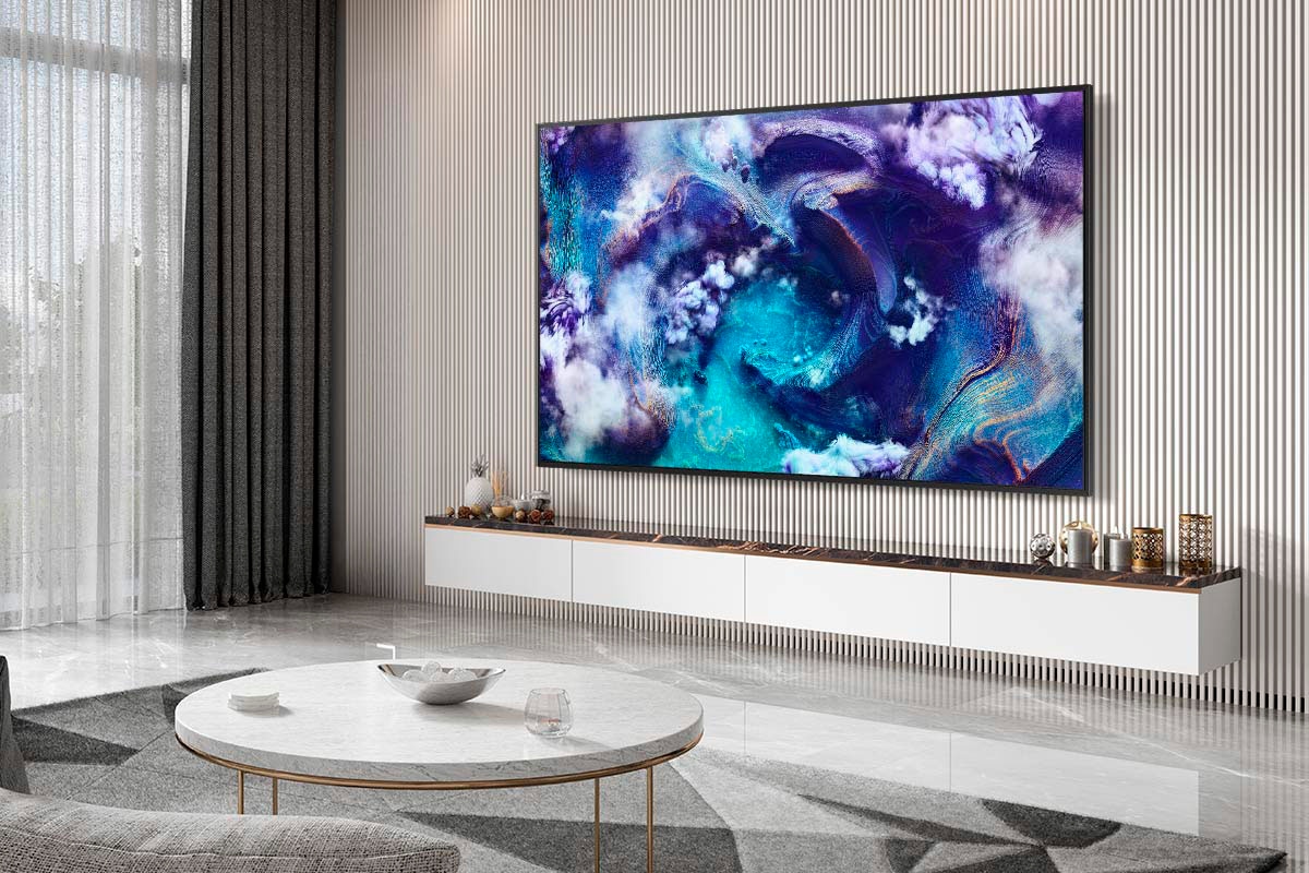 Samsung QLED-Fernseher »GQ75QN900FT«, 8K Ultra HD, Smart-TV, 8K AI Upscaling Pro & Glare Free, Metal Frame Design, Art Store