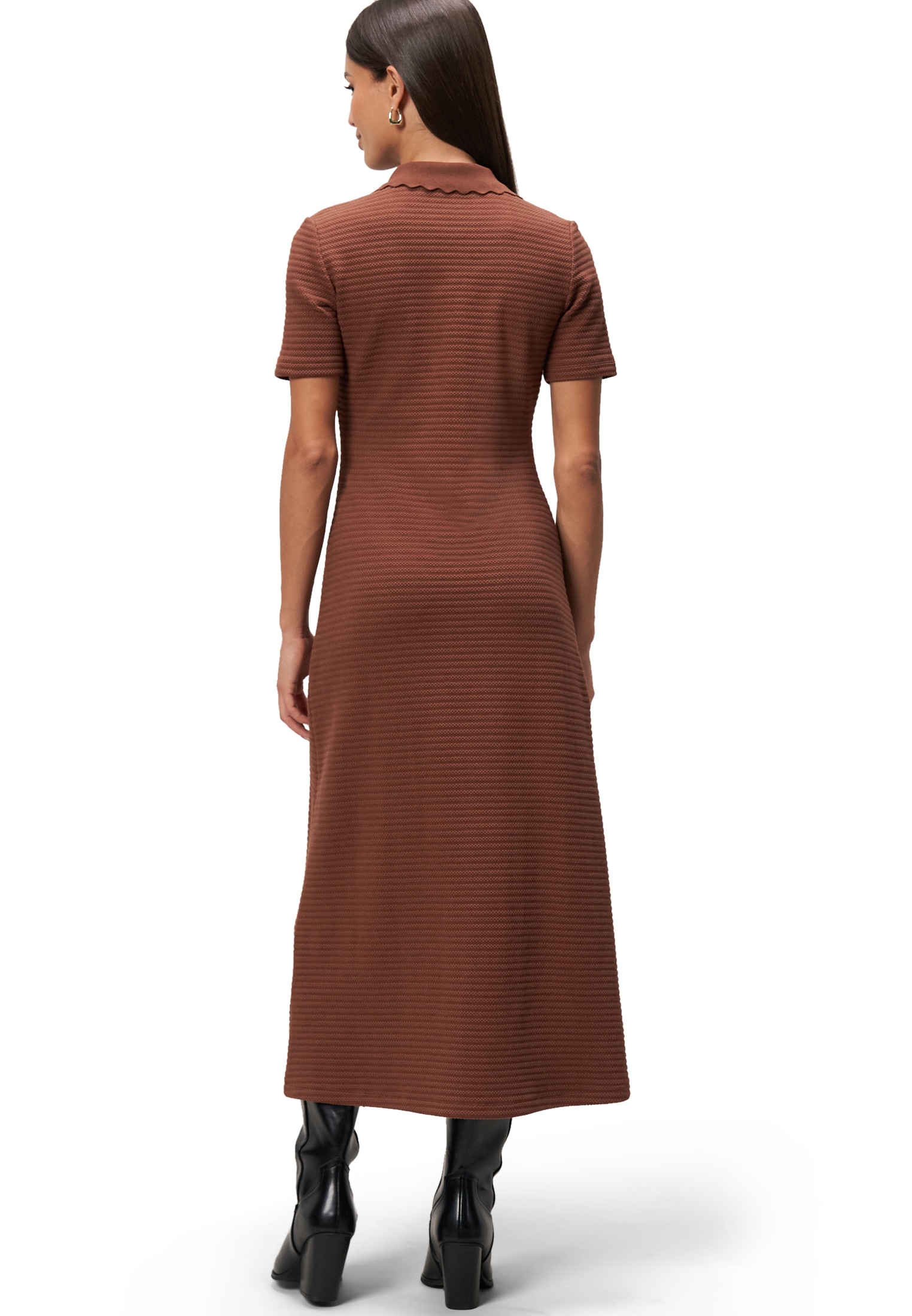 Zero Strickkleid »Strickkleid mit Polokragen«