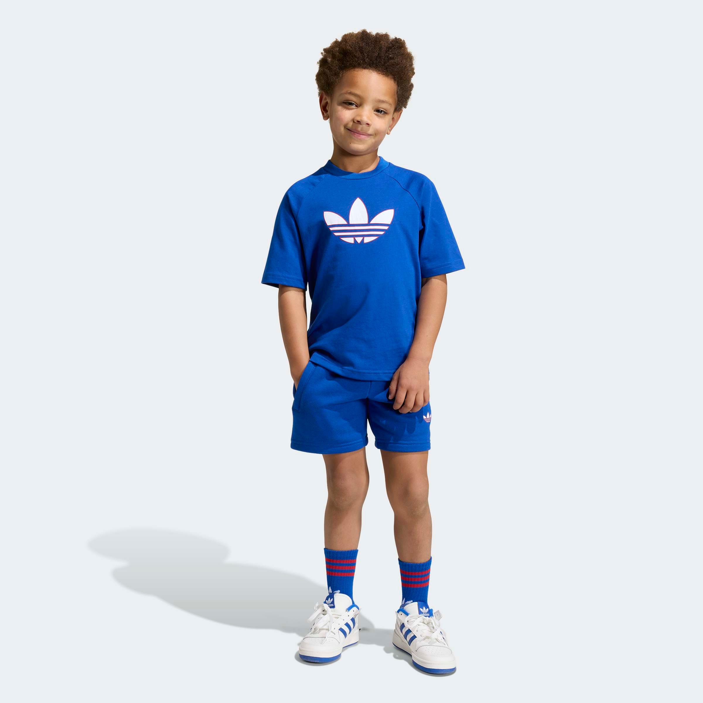 adidas Originals Trainingsanzug »TR LO STS« 2 tlg. für Kinder, mit 2 Teilen, aus Baumwolle, neutraler Schnitt