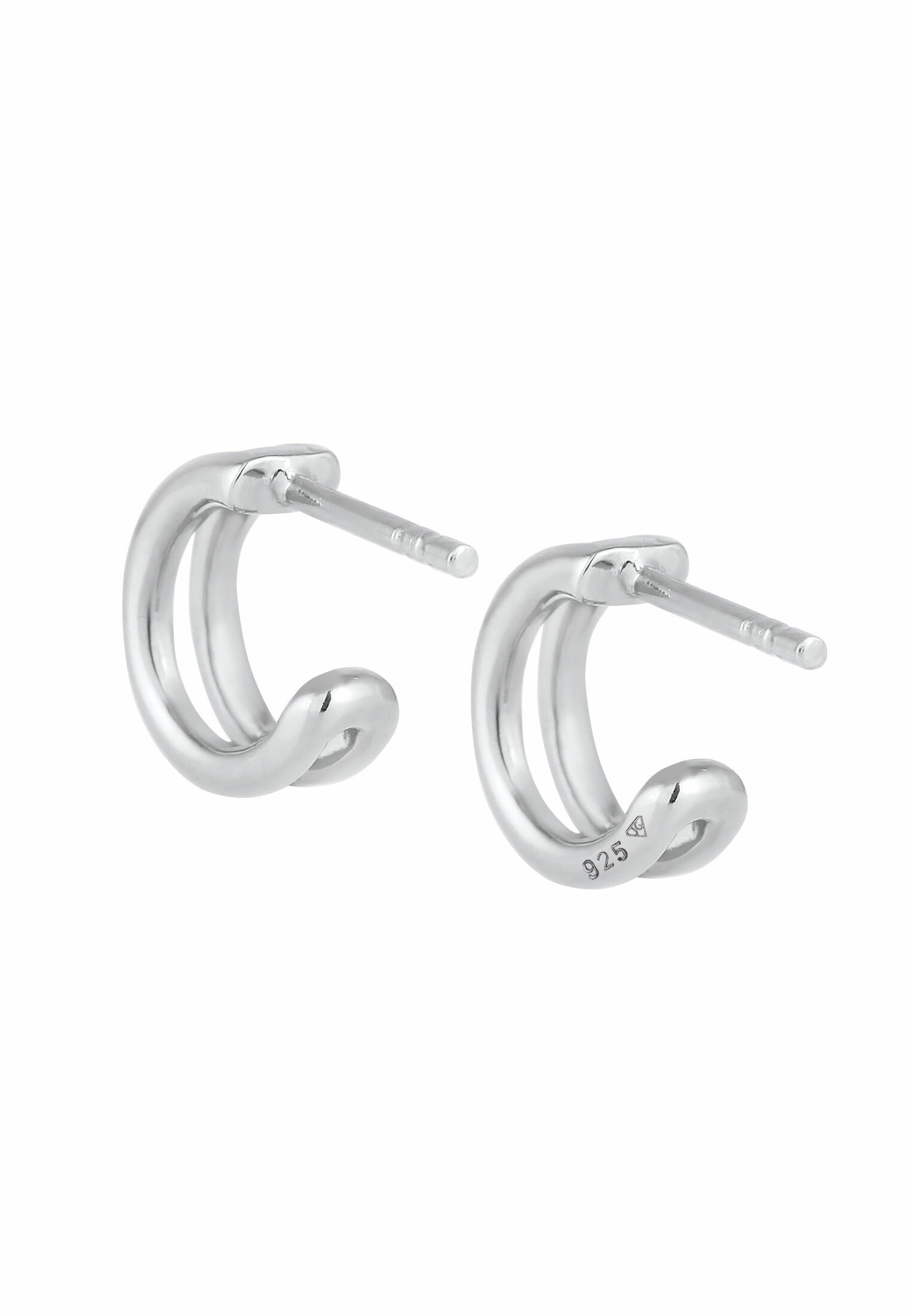 Elli Paar Ohrstecker »Ohrringe Creolen Stecker Basic Minimal 925 Silber«