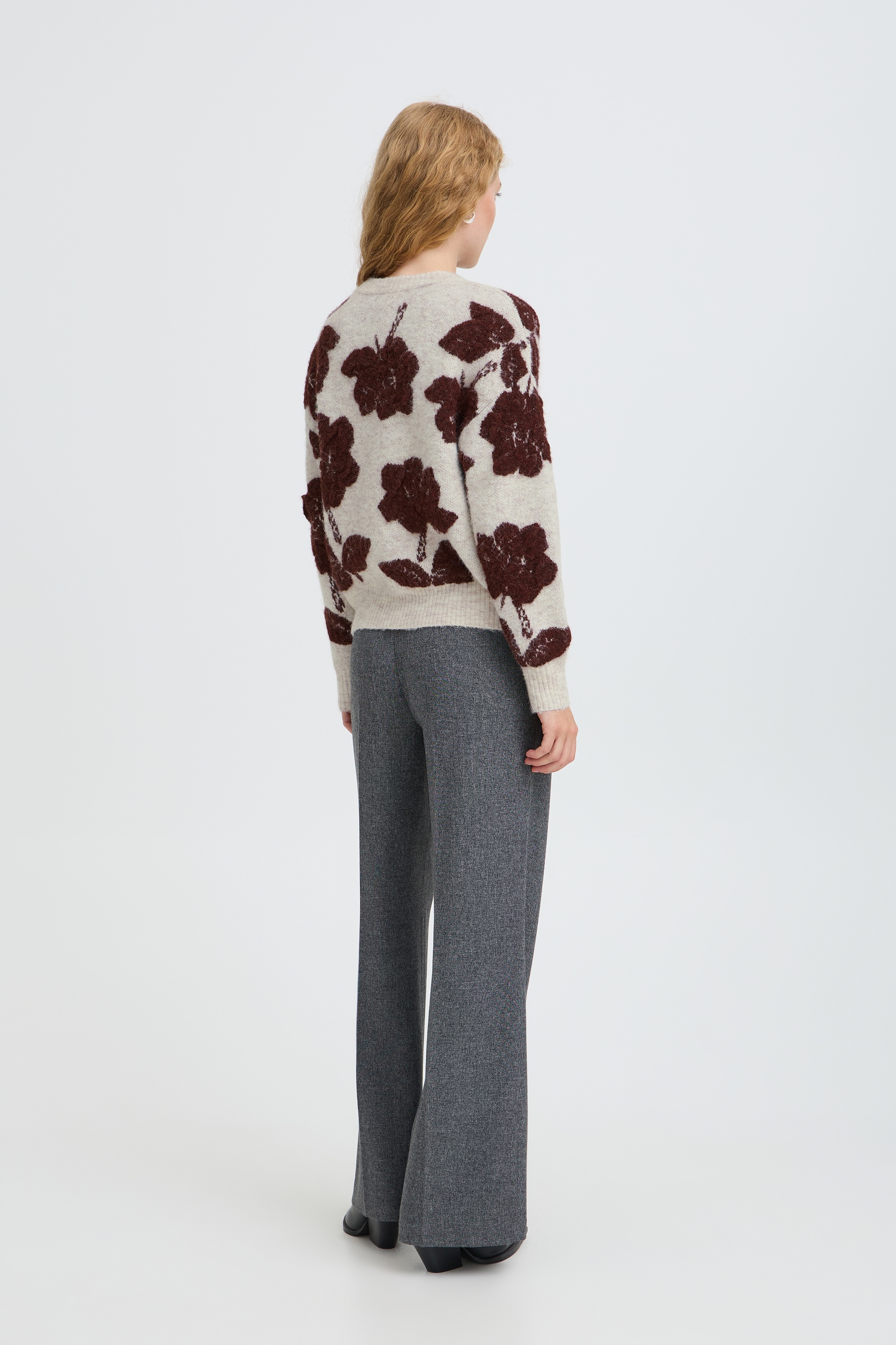 b.young Strickpullover »Damen Strickpullover langarm BYMANDA«