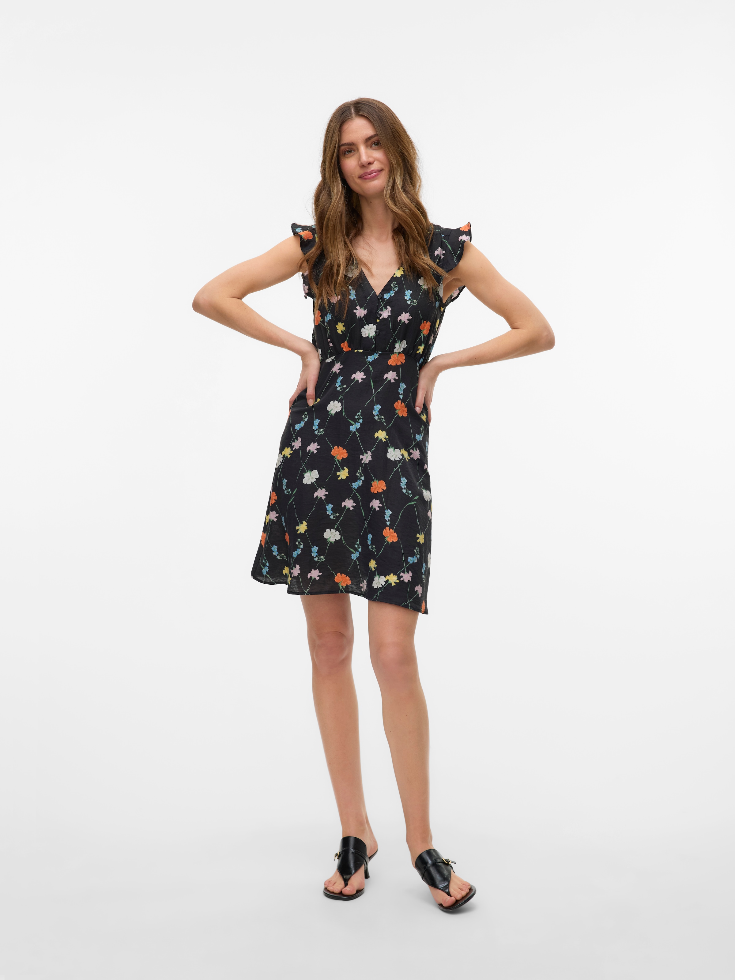 Vero Moda Maxikleid »VMFLORA OLGA CS SHORT DRESS WVN GA«