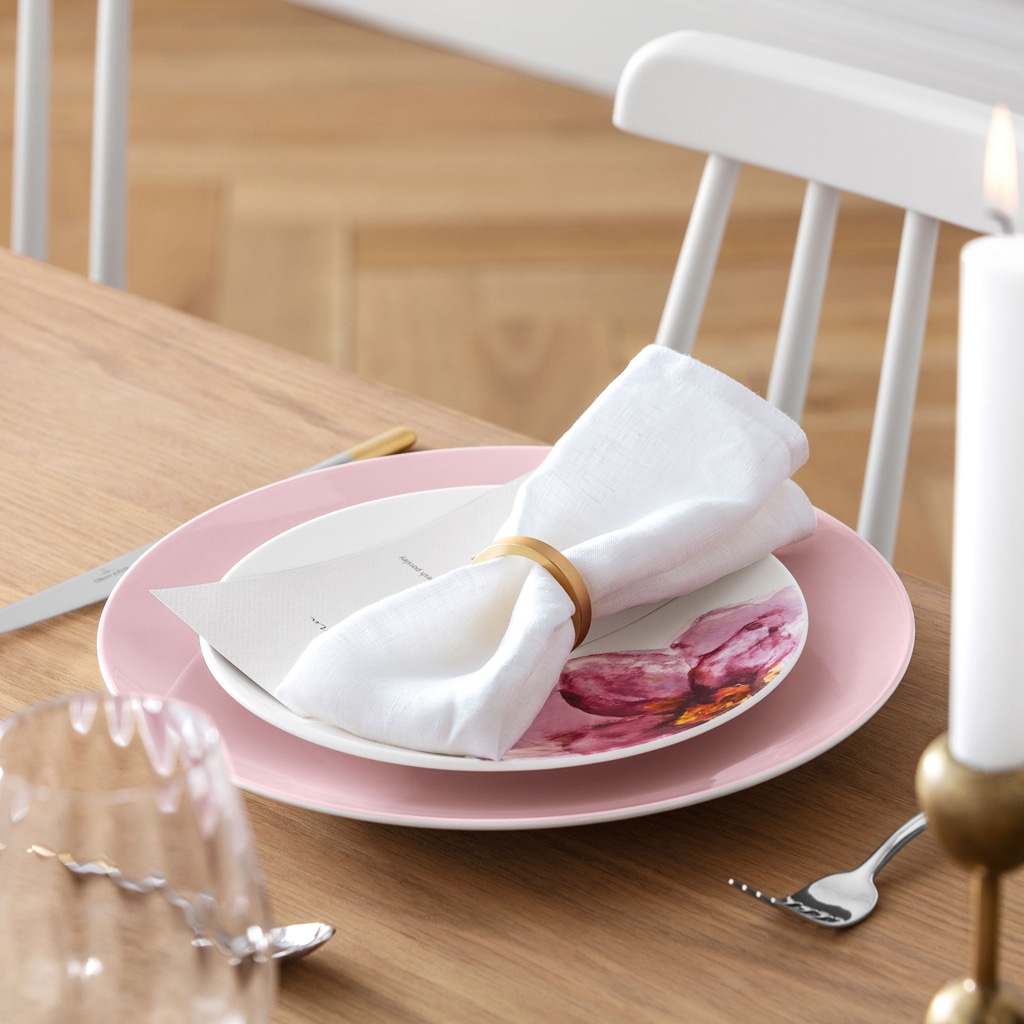 Villeroy & Boch Frühstücksteller »Frühstücksteller Coupe Rose Garden ø 21,2 cm 6er Set bunt«