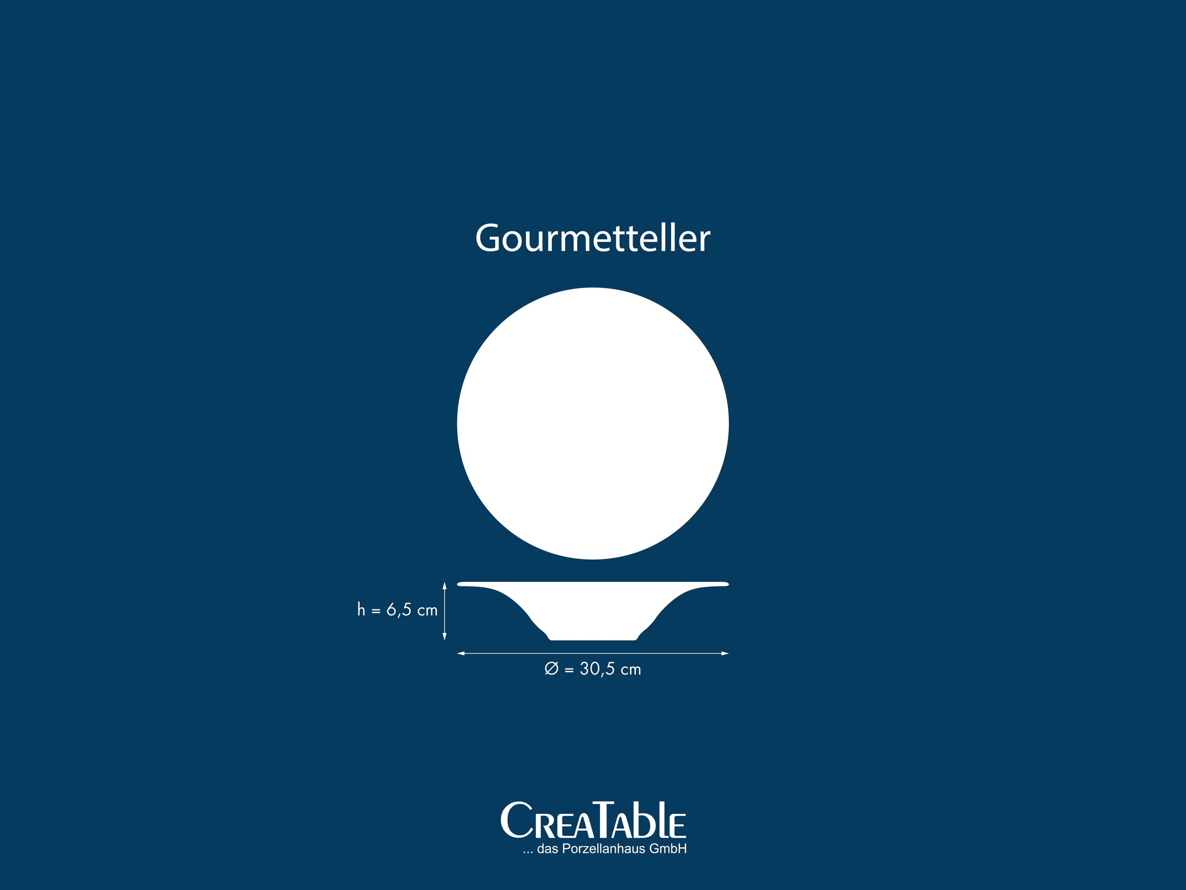 CreaTable Speiseteller »Allegra,Teller 30,5 cm, 4-tlg.« Teller Set, Vielseitig einsetzbar, Klassische Coupeform