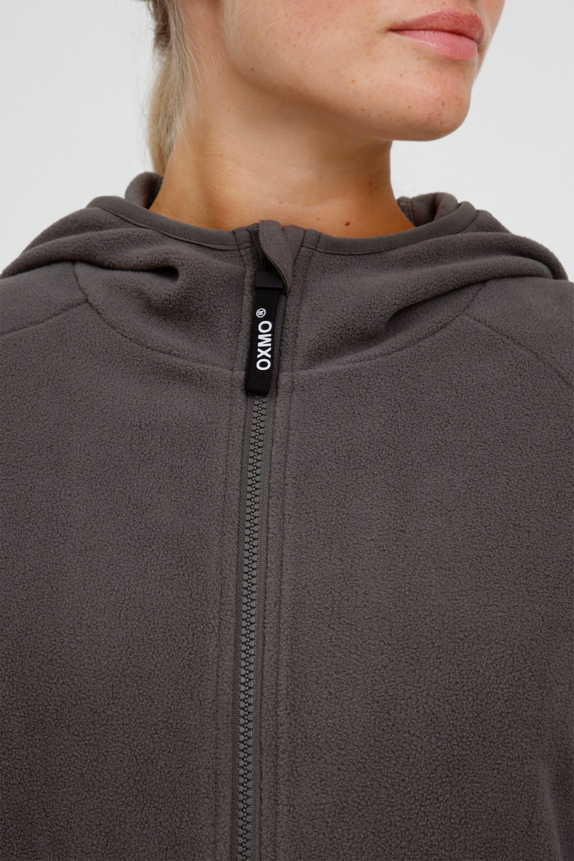OXMO Fleecejacke »Fleecejacke OXFinja«, mit Kapuze