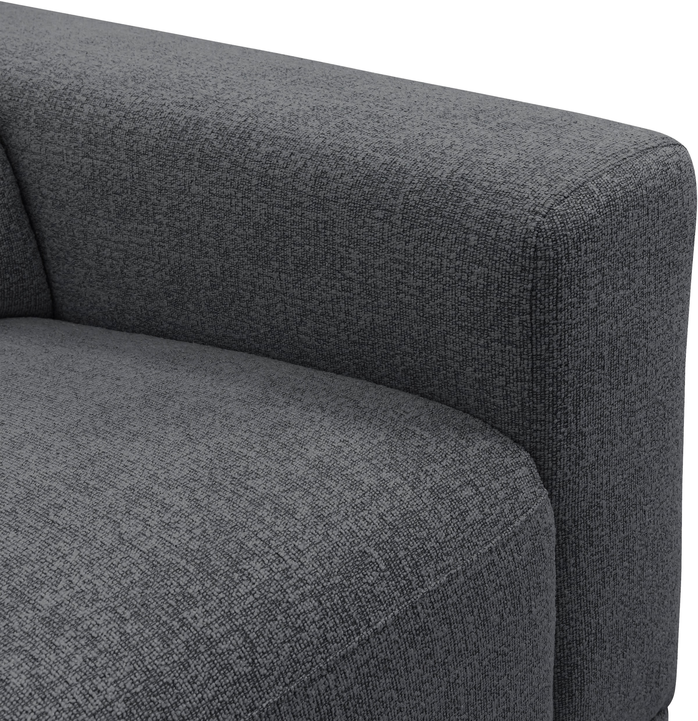 OTTO home Ecksofa »LEOO« mit USB A/C-Anschluss. Federkern, verstellbaren Kopfstützen, Webstoff