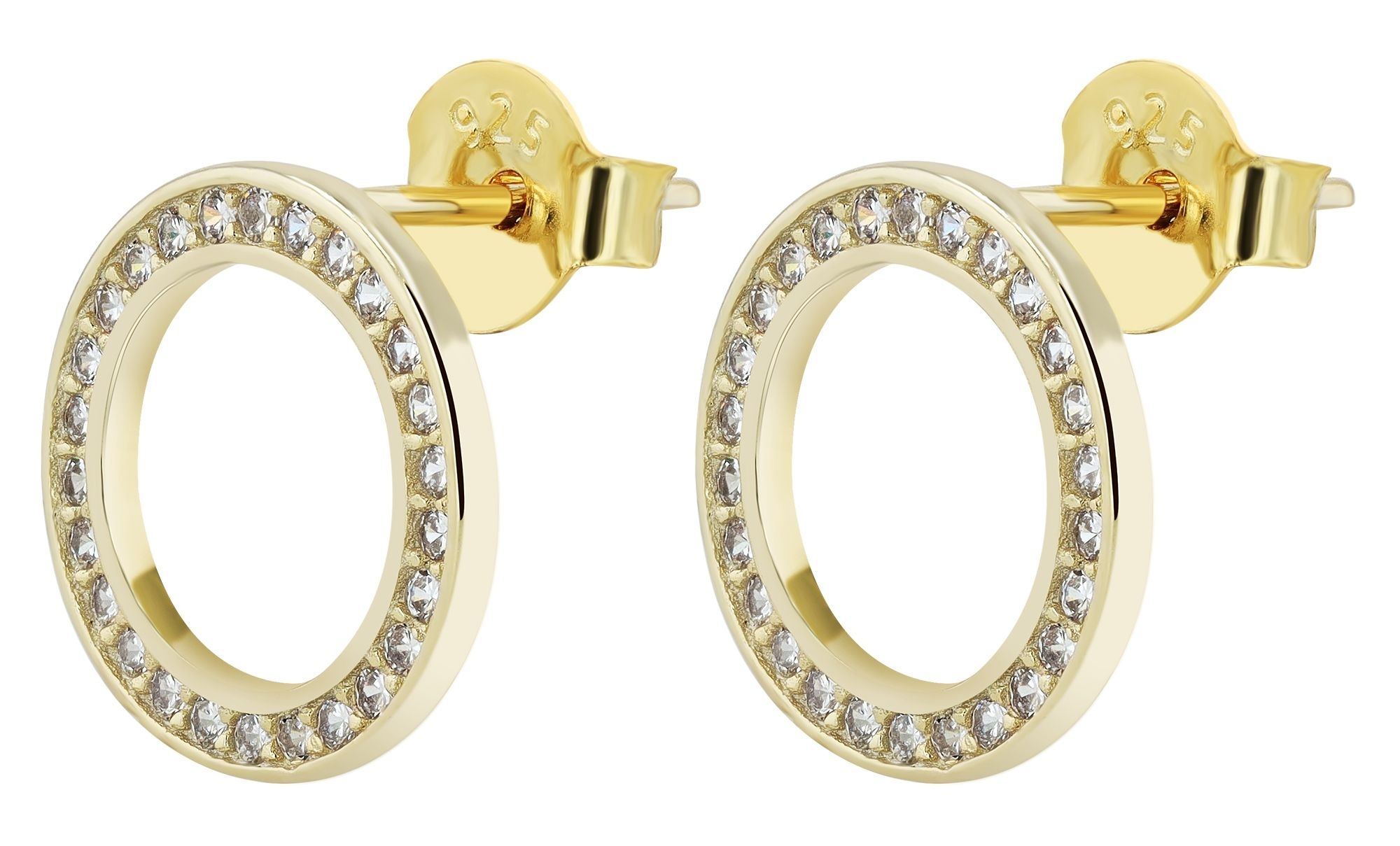 Adelia´s Paar Ohrstecker »Damen Ohrringe ¿ Ohrstecker aus 925 Silber mit Zirkonia«