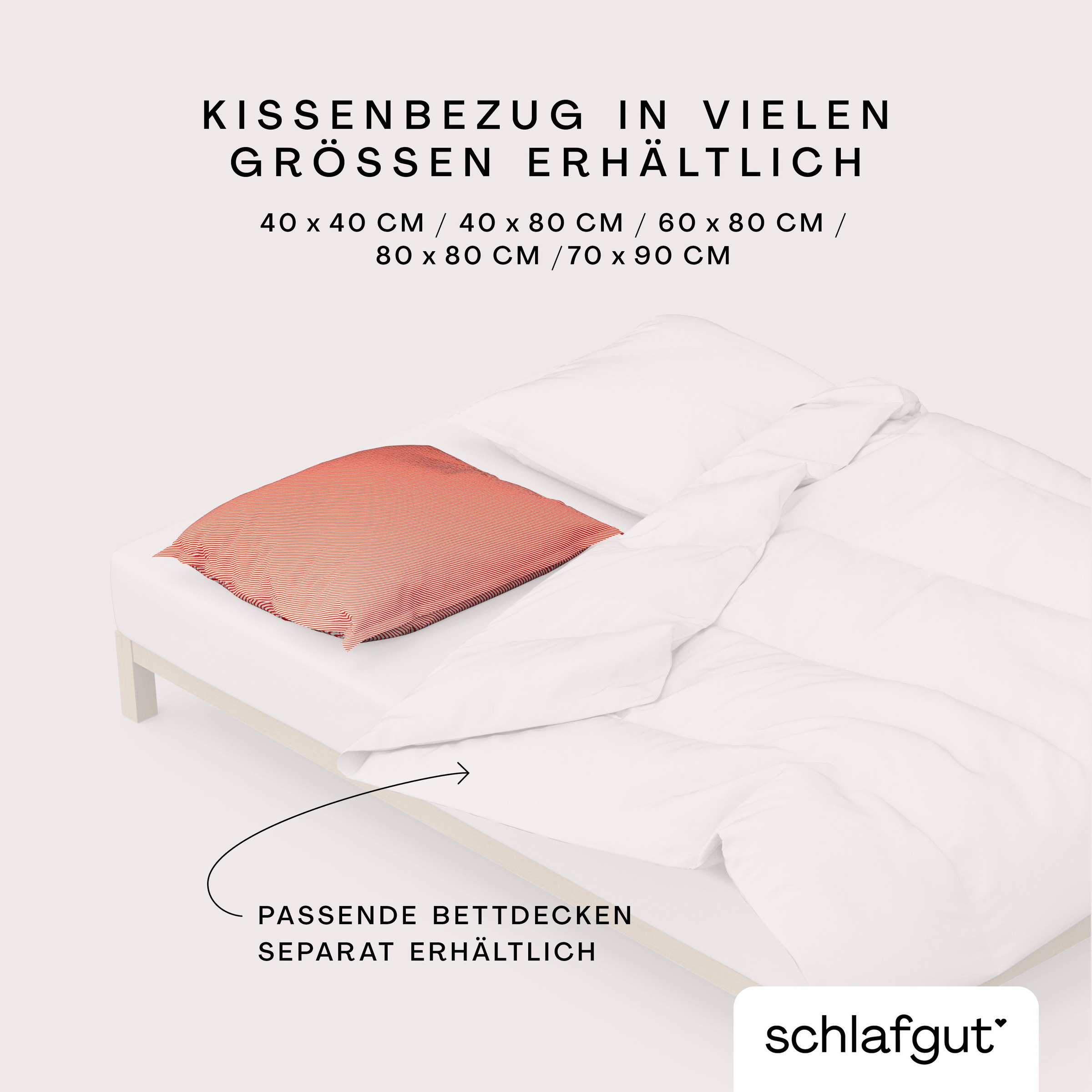Schlafgut Kissenbezug »Woven Satin Fade«, (1 St.), mit Farbverlauf