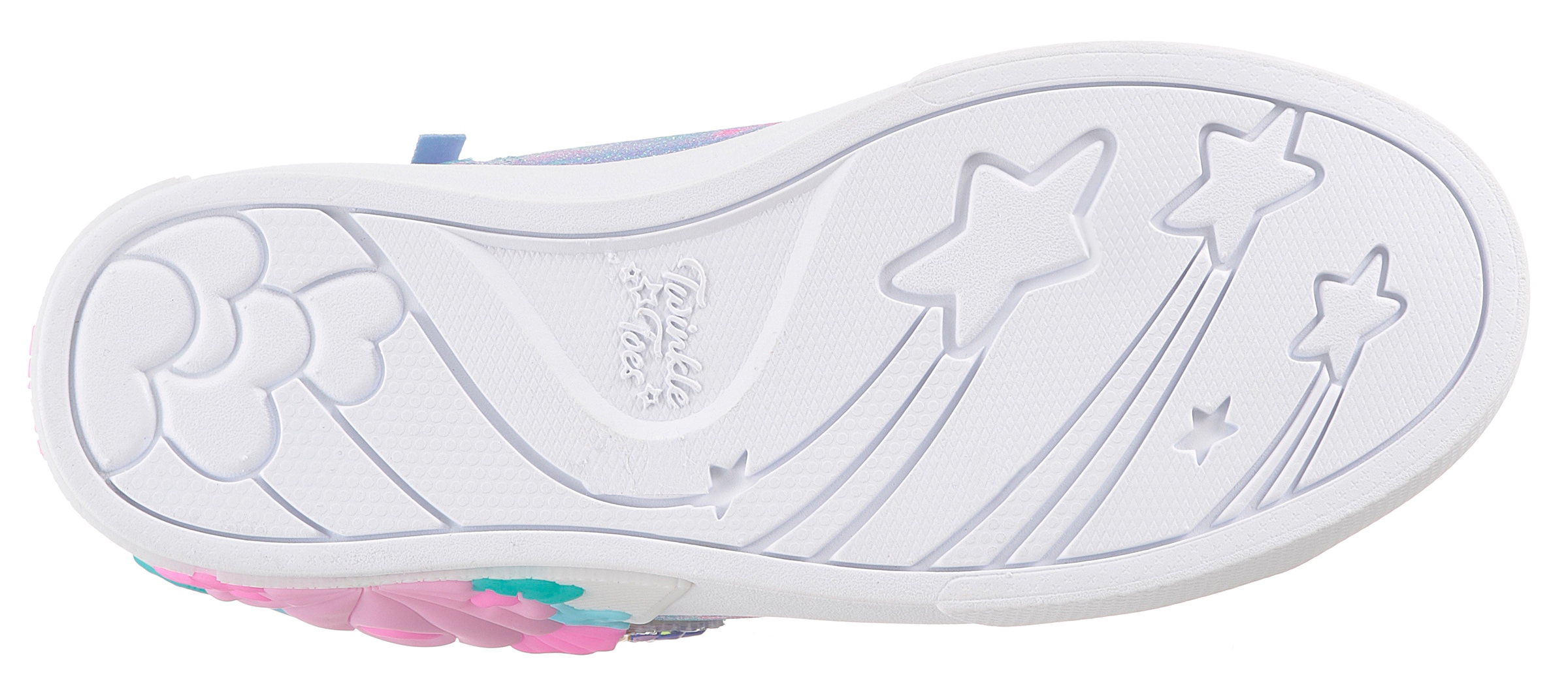 Skechers Sneaker »TWINKLE MAGIC LIGHTS«, Blink,-Schnürboots,Reißver.,Glitzer, Größenschablone zum Download