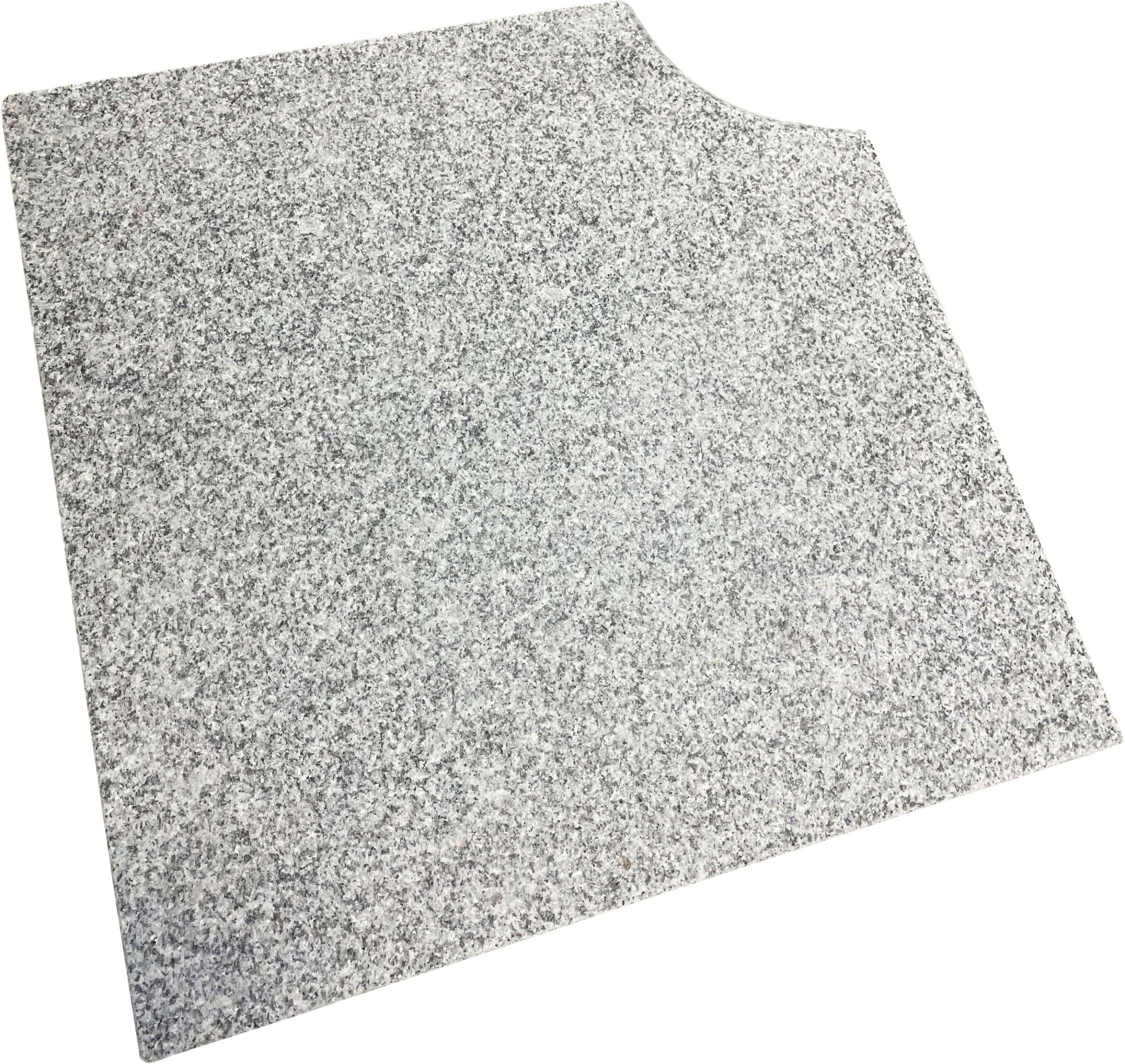 KWAD Beckenrandstein »Cristal Grey«, (Set, 11 gerade Steine und 4 Ecksteine), Granitumrandung, 4,0 x 3,0 m